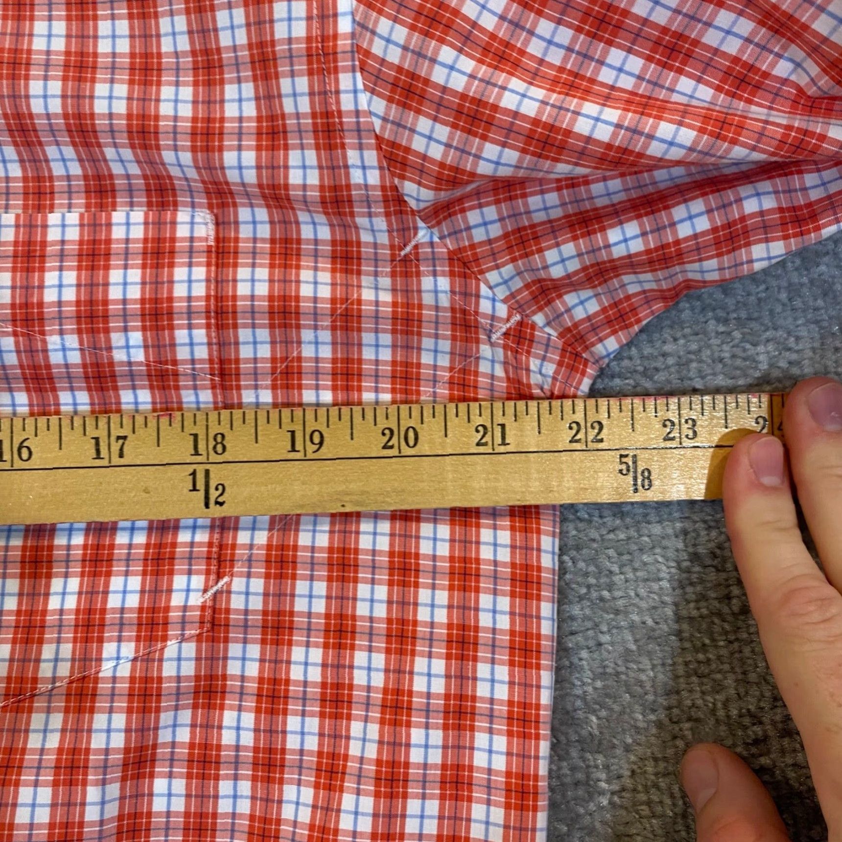 Billy Reid Billy Reid Shirt Mens Medium Red White Plaid Button-Down Dress Top L/S Shirt Mens Regular Multicolor Plaid Billy Reid Button-Up Top L/S Size US M / EU 48-50 / 2 - 7 Thumbnail