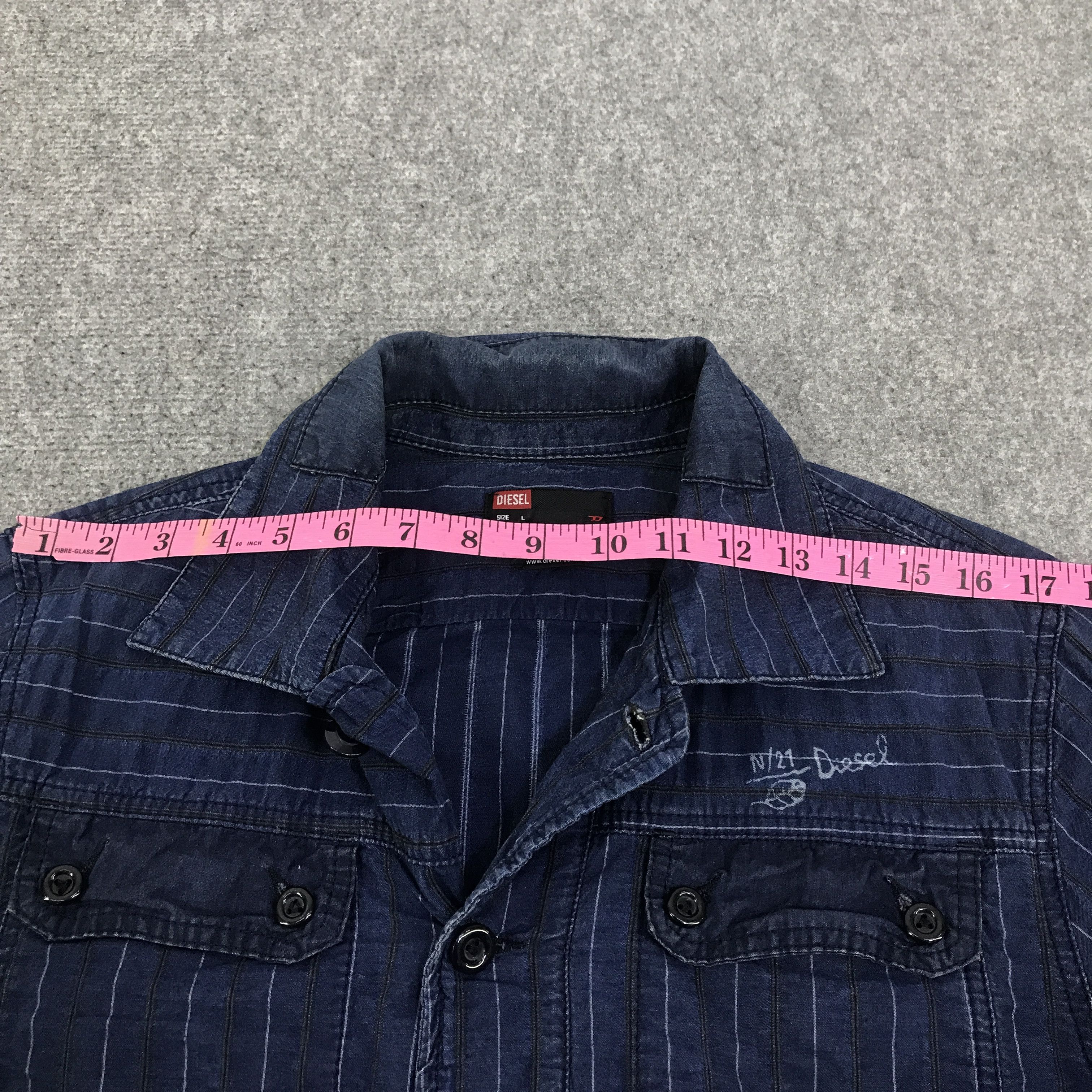 Diesel Diesel Indigo button ups jacket K125B8 Size US L / EU 52-54 / 3 - 6 Thumbnail
