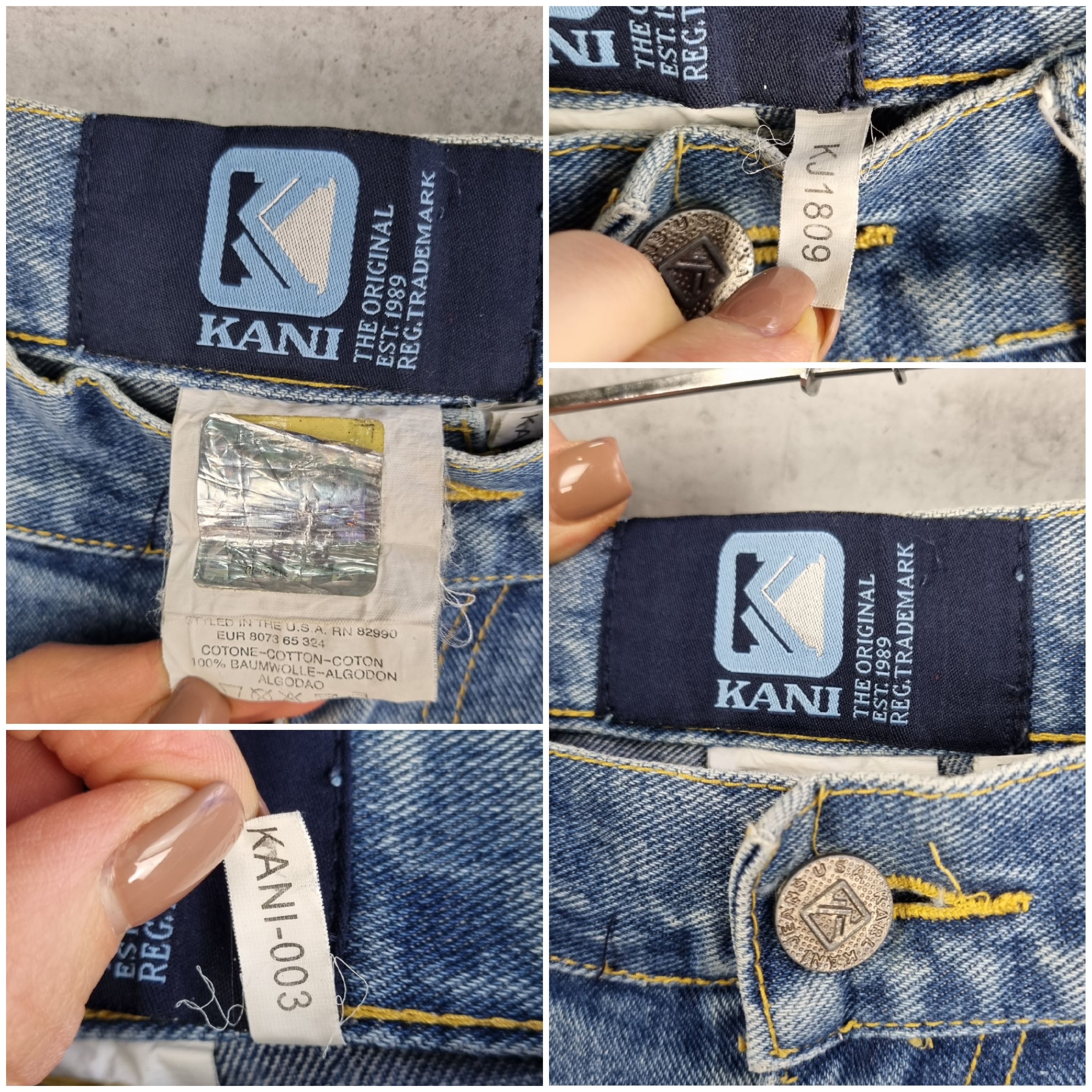 Karl Kani × Vintage × Wu-Tang Clan Karl Kani Brooklyn Embroidered Big Logo Baggy Vintage Jeans Size US 34 / EU 50 - 8 Thumbnail
