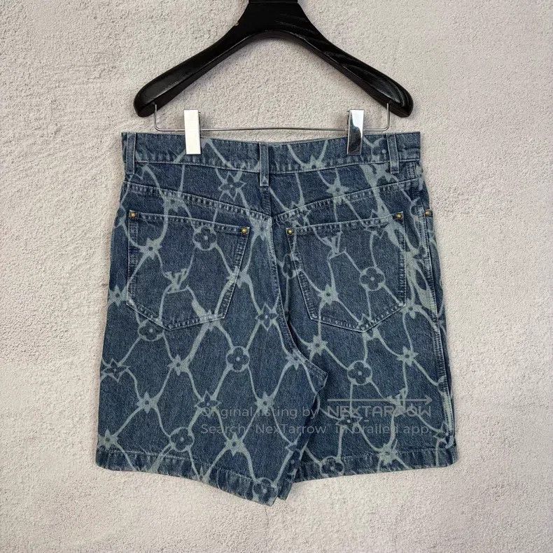 Louis Vuitton Louis Vuitton Fishnet presbyopic denim shorts Size US 29 - 2 Thumbnail