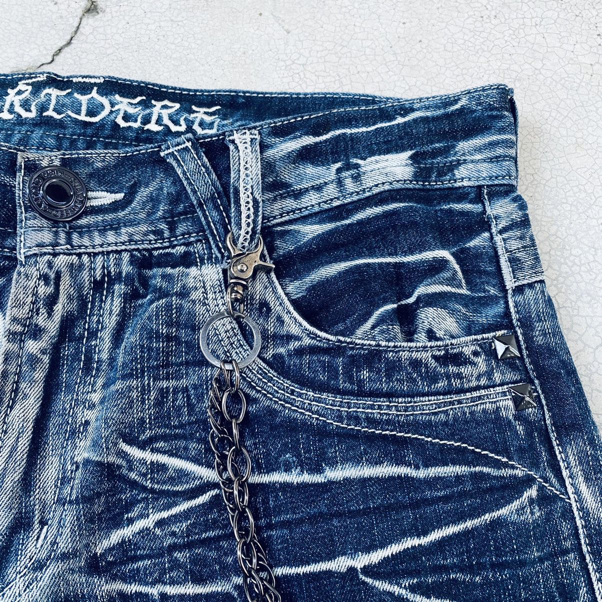 Japanese Brand Vintage Sorridere Flared Distressed Denim Pants Size US 34 / EU 50 - 6 Thumbnail