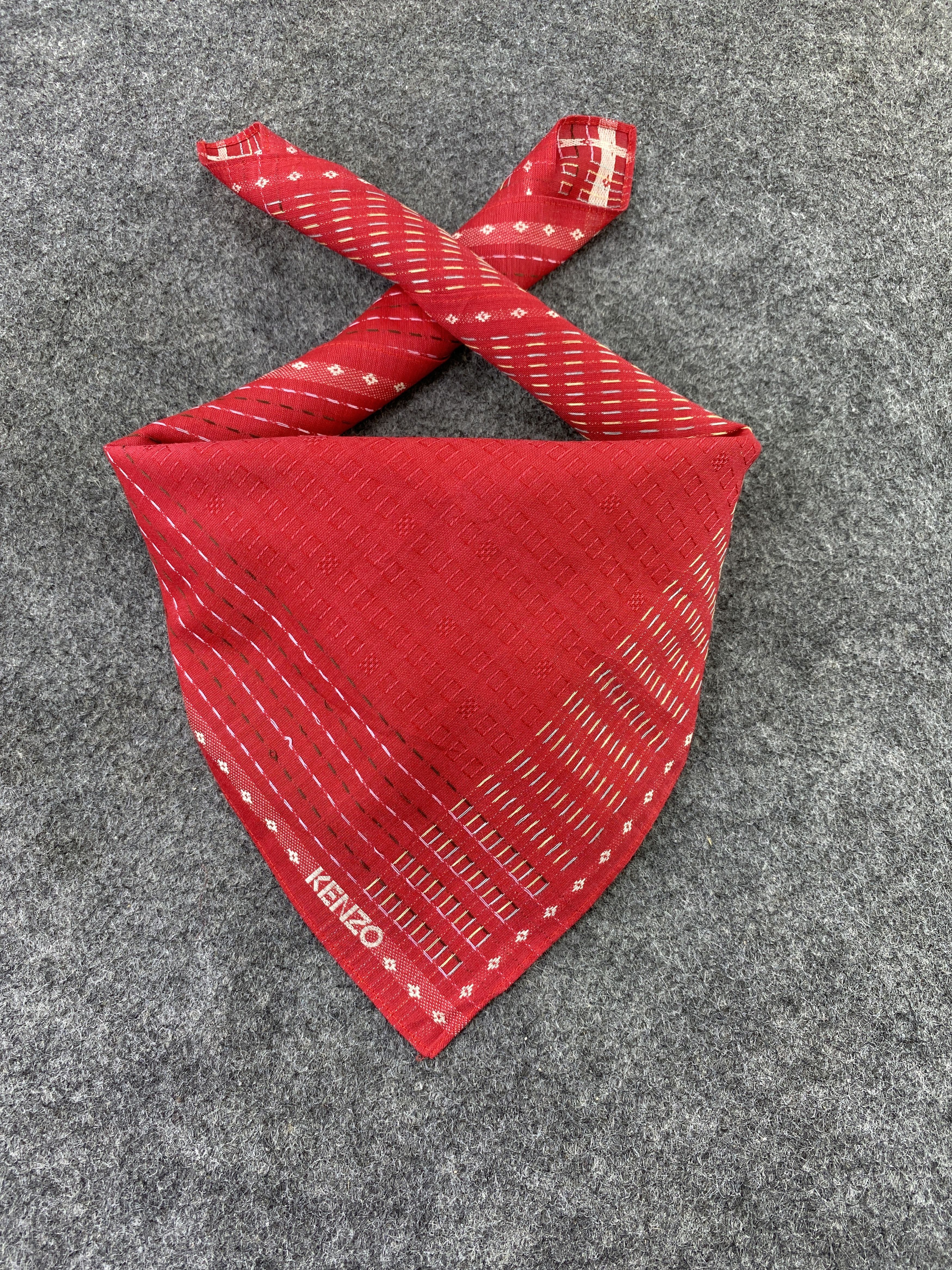 Kenzo × Vintage Kenzo Handkerchief Neckerchief Bandana-B166 Size ONE SIZE - 2 Thumbnail