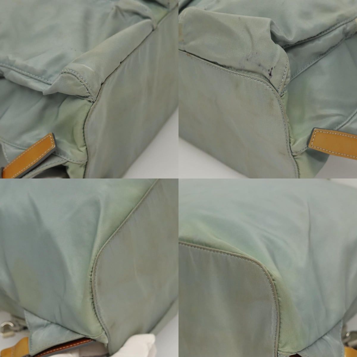 Prada PRADA Backpack Nylon Light Blue Silver Size ONE SIZE - 11 Thumbnail