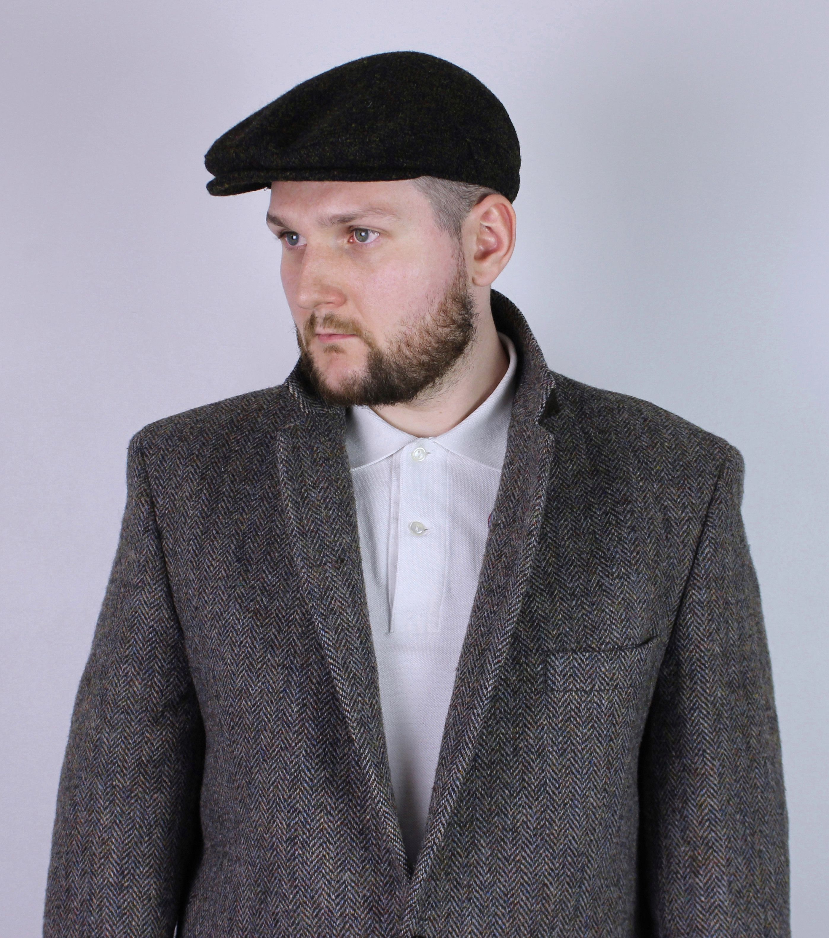 Harris Tweed Harris Tweed wool Flat Cap Hat Newsboy England Size ONE SIZE - 2 Thumbnail