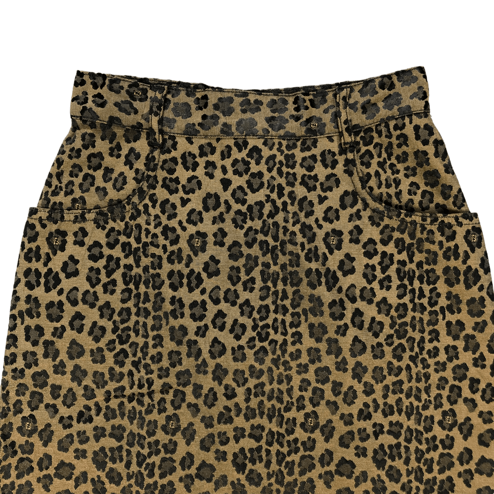 Fendi FENDI JEANS LEOPARD SKIN DESIGNS MINI SKIRTS #6249-220 Size 23" - 2 Thumbnail