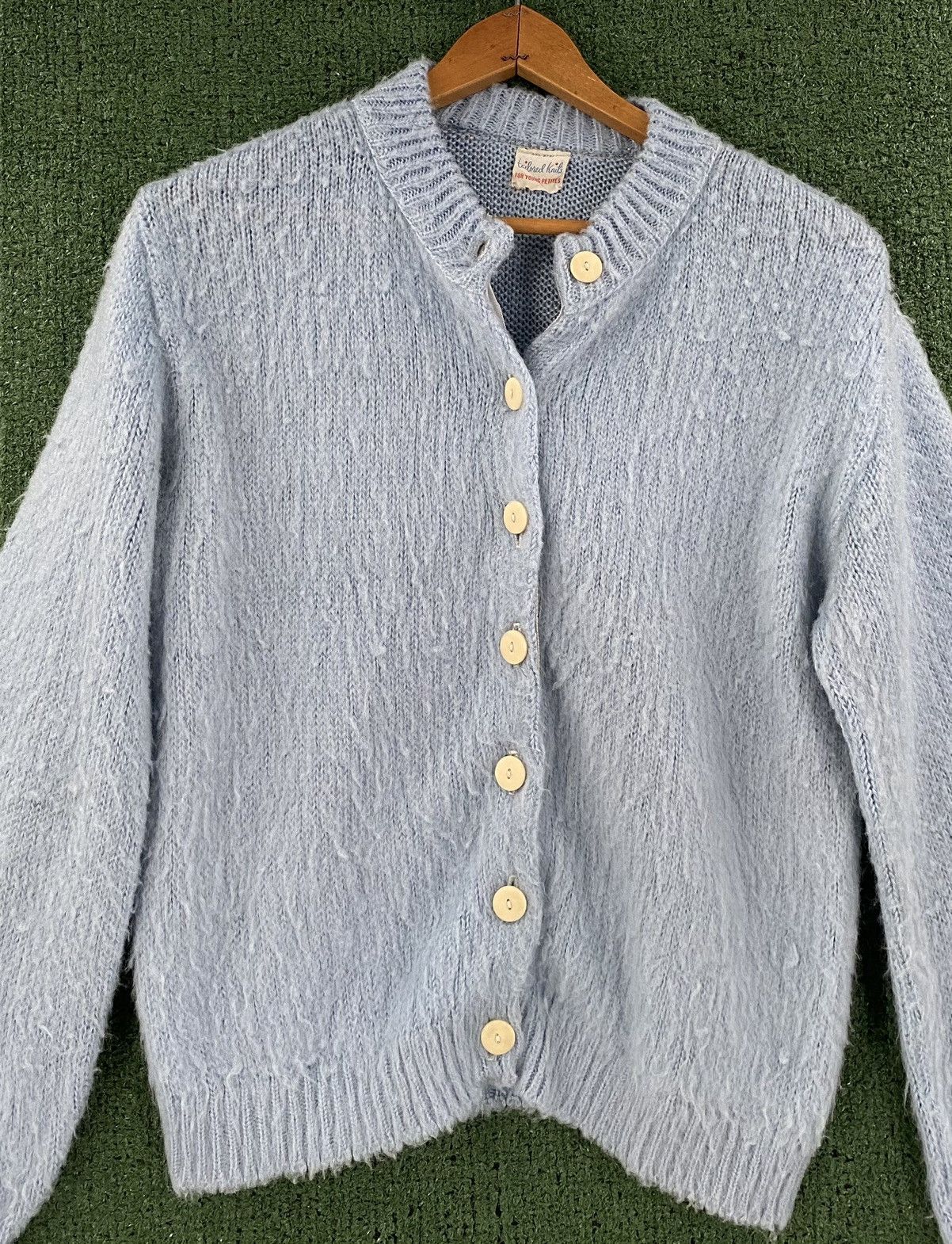 Vintage Vintage 60’s Shaggy Cardigan Sweater Women Small Short Size S / US 4 / IT 40 - 2 Thumbnail