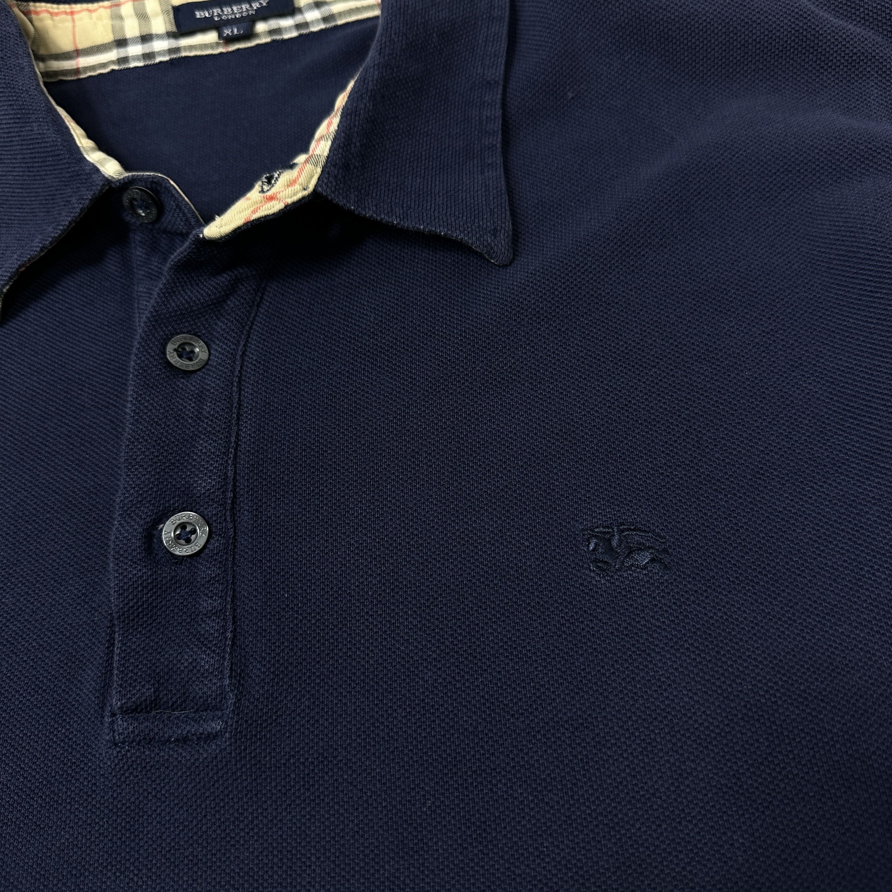 Burberry Vintage Streetwear Sporty Burberry Polo T-shirt Y2K Size US XL / EU 56 / 4 - 3 Thumbnail