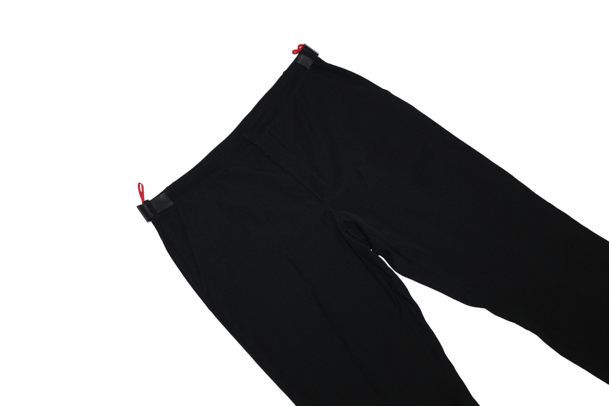 Prada Prada Linea Rossa Wide-leg Wool Twill Pants Pintuck Leather Size US 38 / EU 54 - 8 Thumbnail