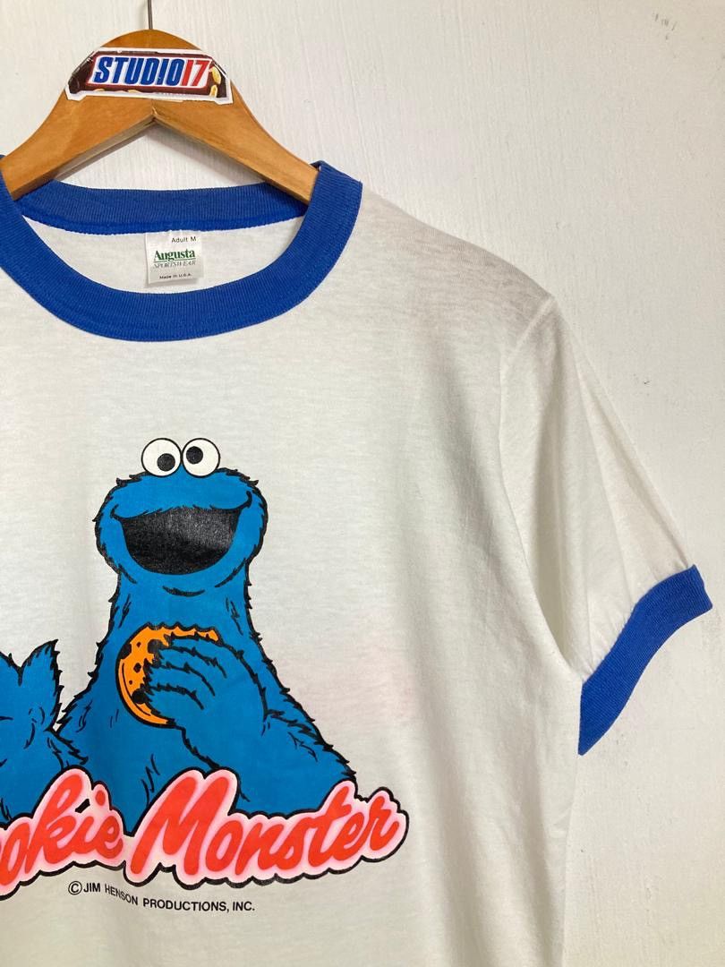 image of Archival Clothing x Cartoon Network Hot Drops Vintage Cookie Monster Tee in White (Size Medium)