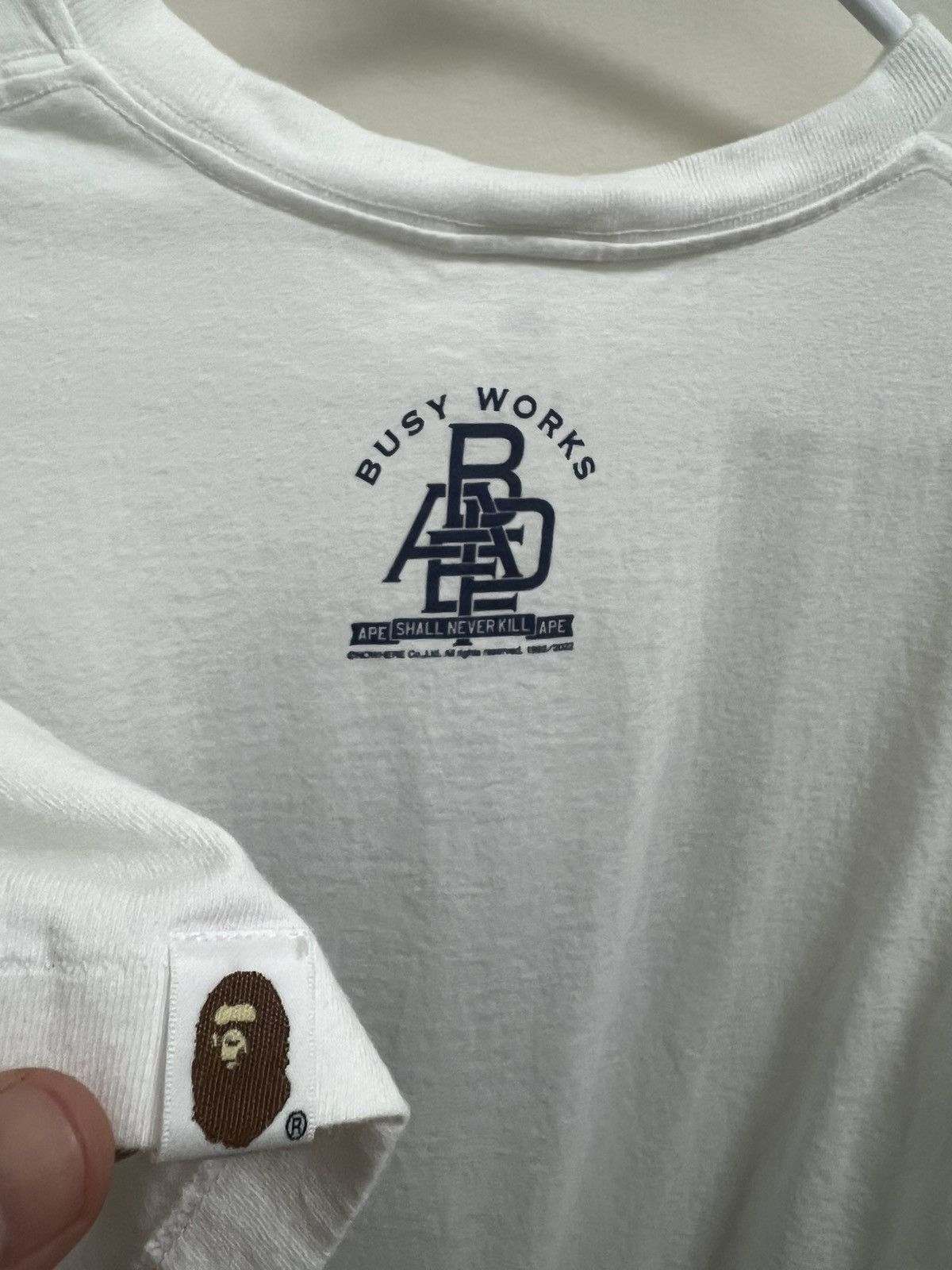 Bape Bape x Busy Works Archive Tee Size US L / EU 52-54 / 3 - 4 Thumbnail