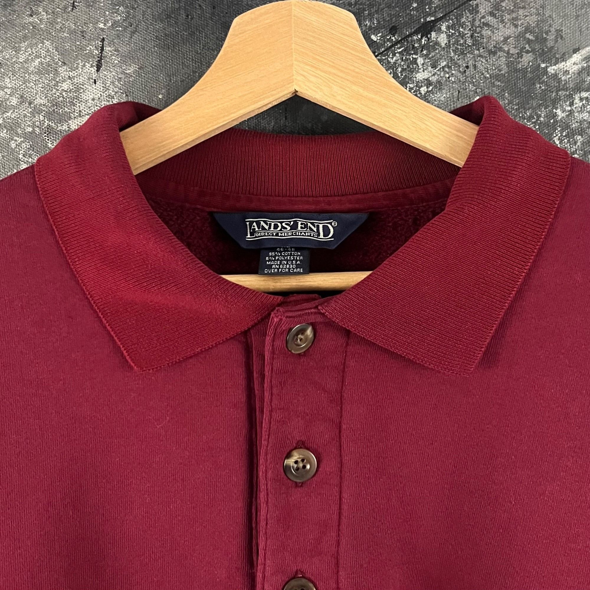 Lands' End × Vintage Vintage 90’s Lands End sweatshirt Size US XL / EU 56 / 4 - 3 Thumbnail