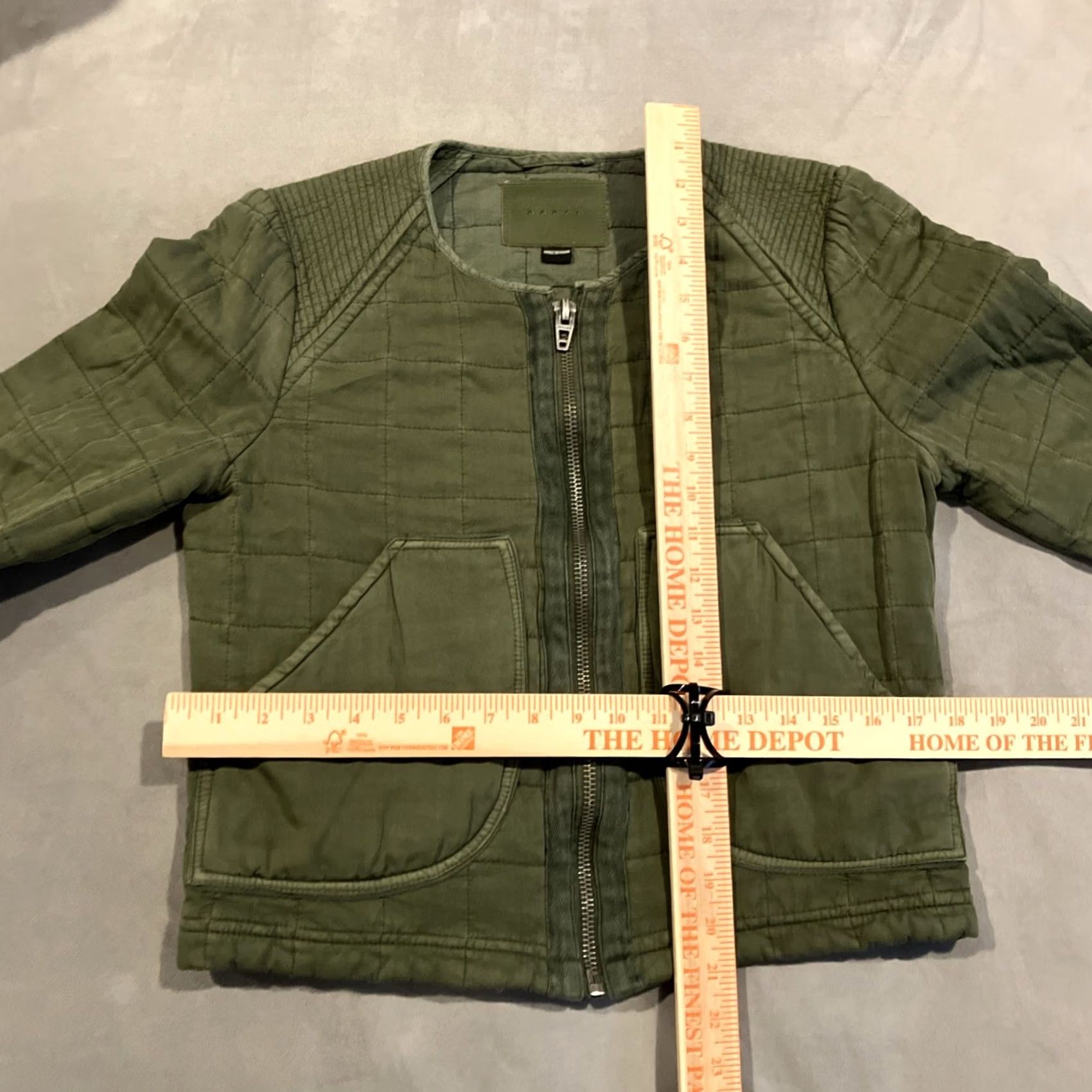Vintage BLANKNYC Quilted Olive Green Military Jacket Women’s Medium Size M / US 6-8 / IT 42-44 - 4 Thumbnail