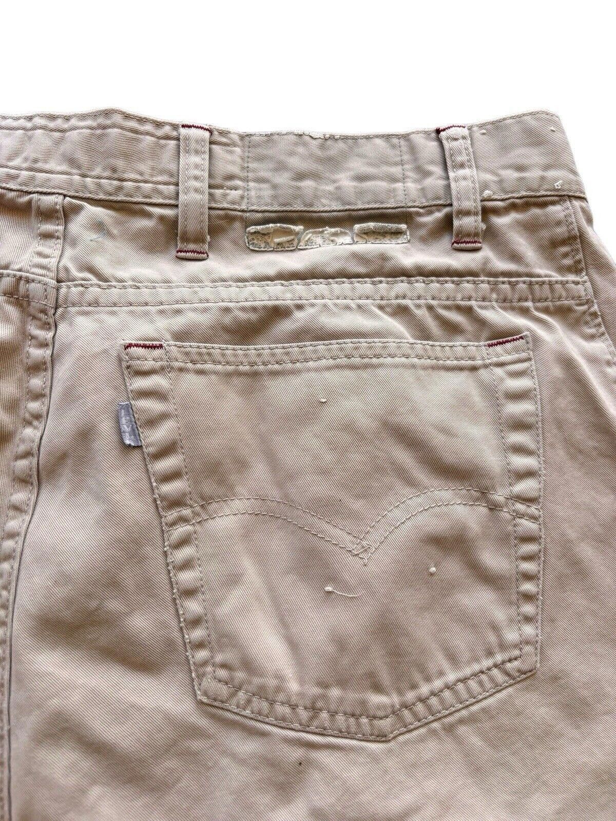 Levi's × Vintage Levi’s Silver Tab Baggy Khaki Cargo Shorts Size 33 Y2K Size US 33 - 6 Thumbnail