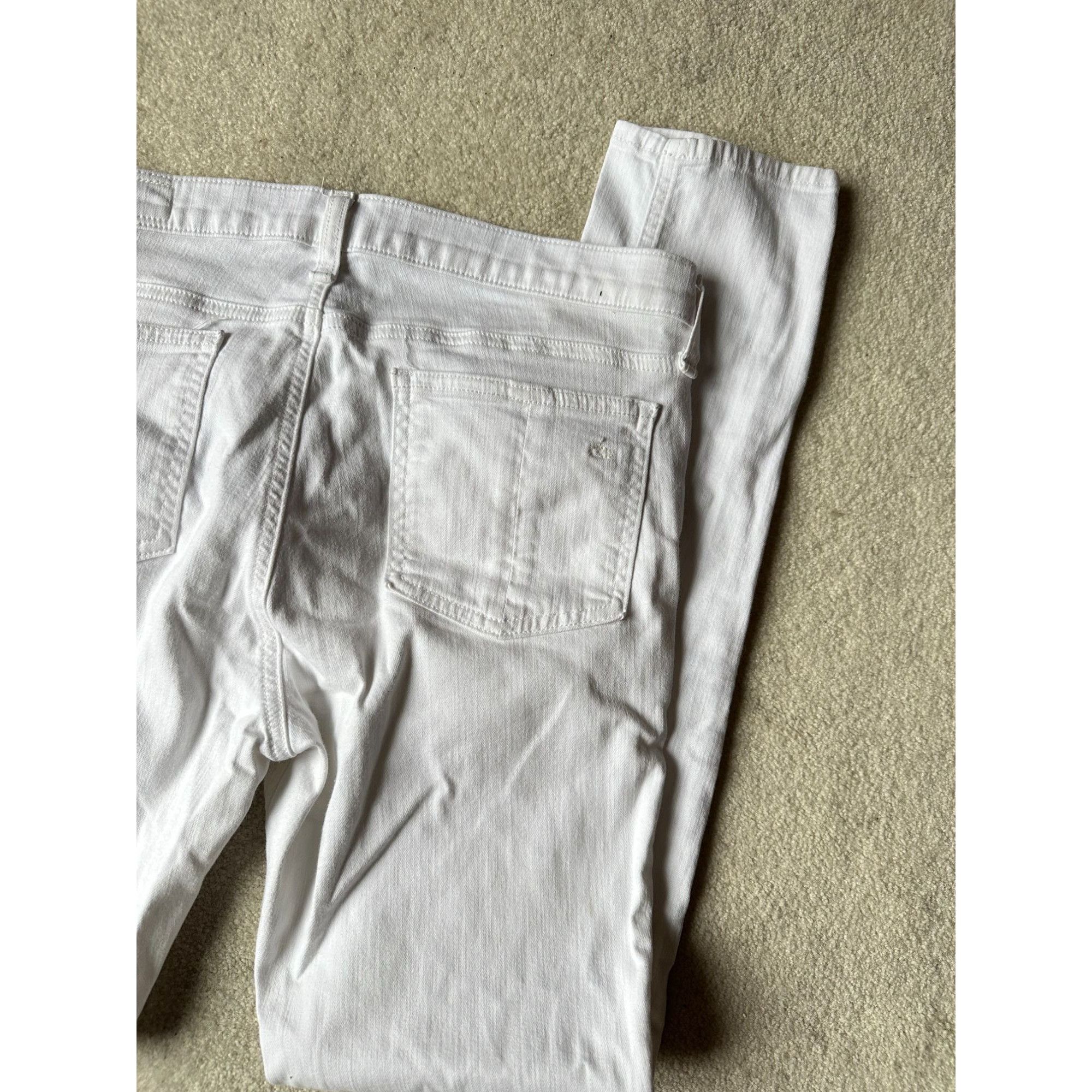 Rag & Bone Rag & Bone white skinny jeans, soft stretchy denim sz 30 Size 30" / US 8 / IT 44 - 7 Thumbnail