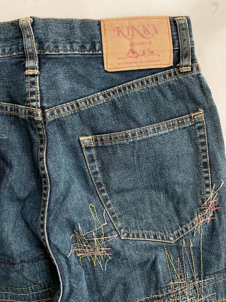 Hysteric Glamour Hysteric Glamour size os 90s Hippie Stitched Jeans 2504-Ne Size US 30 / EU 46 - 7 Thumbnail