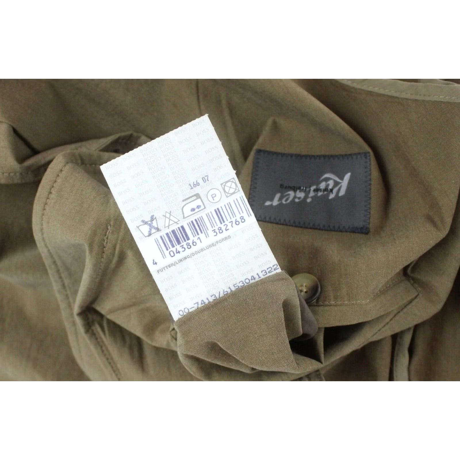 Hugo Boss Hugo Boss Blazer Sahara Storn-W Kaiser Large Brown Mens Thin Shiny Shell Size 42R - 6 Thumbnail