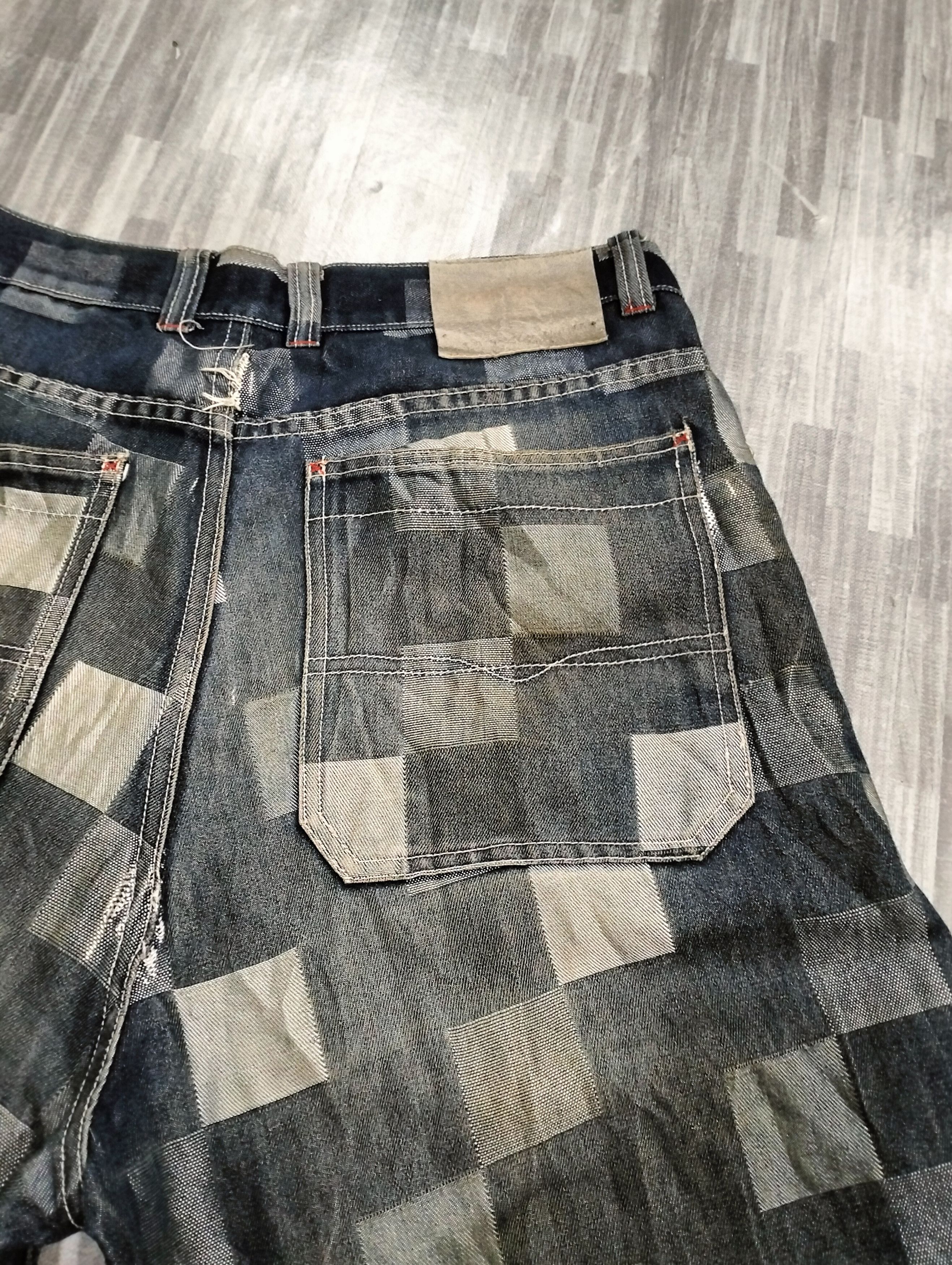 Pepe Jeans Pepe Jeans Baggy Pants Patchwork Design Distressed Pants Size US 35 - 14 Thumbnail