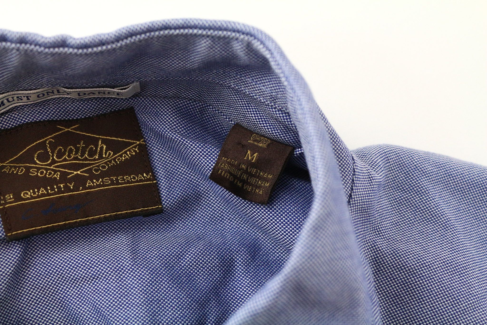 Scotch & Soda AMS COUTURE M Blue Cotton Long Sleeve Shirt 74251 Size US M / EU 48-50 / 2 - 5 Thumbnail