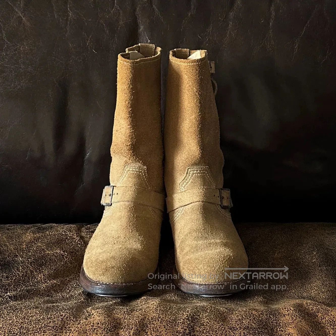 PHIGVEL MAKERS & Co. Phigvel Initial Suede Engineer Boots 7.5. Size US 7.5 / EU 40-41 - 9 Thumbnail