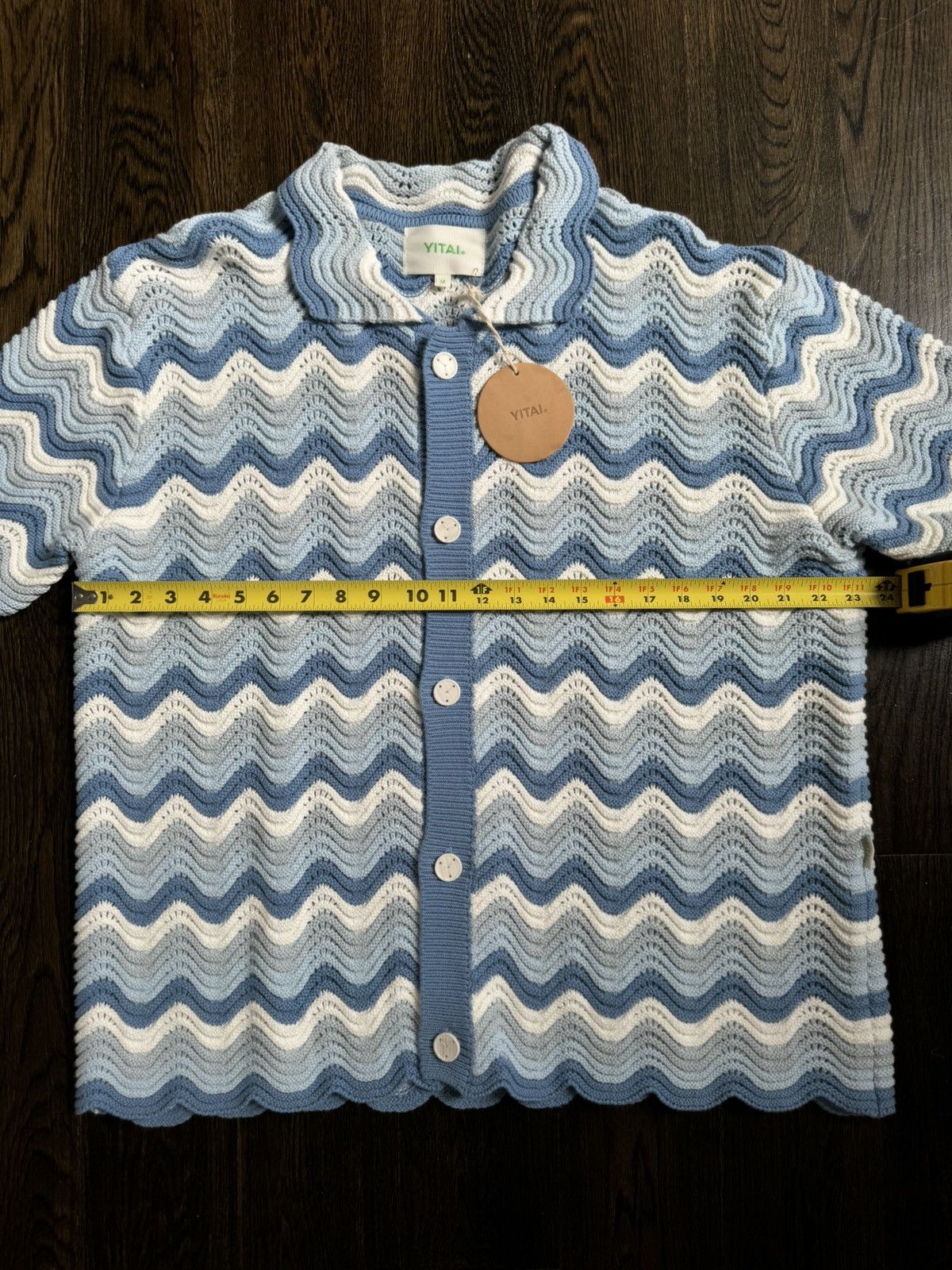 YITAI Azure Shale Stitch Button-Up Size US M / EU 48-50 / 2 - 5 Thumbnail