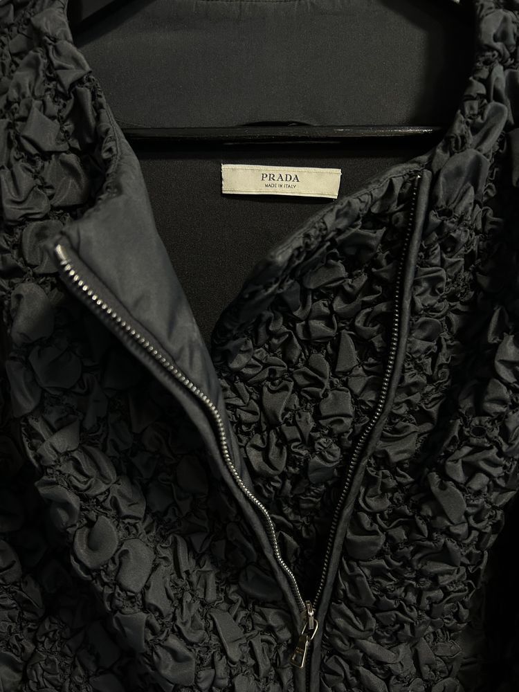 Prada Prada Crinkle Textured Zip Jacket Size XS / US 0-2 / IT 36-38 - 3 Thumbnail