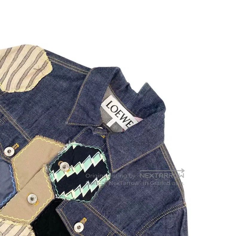 Other Loewe Asymmetric patchwork short denim jacket Size XXS / US 00 / IT 34 - 3 Thumbnail