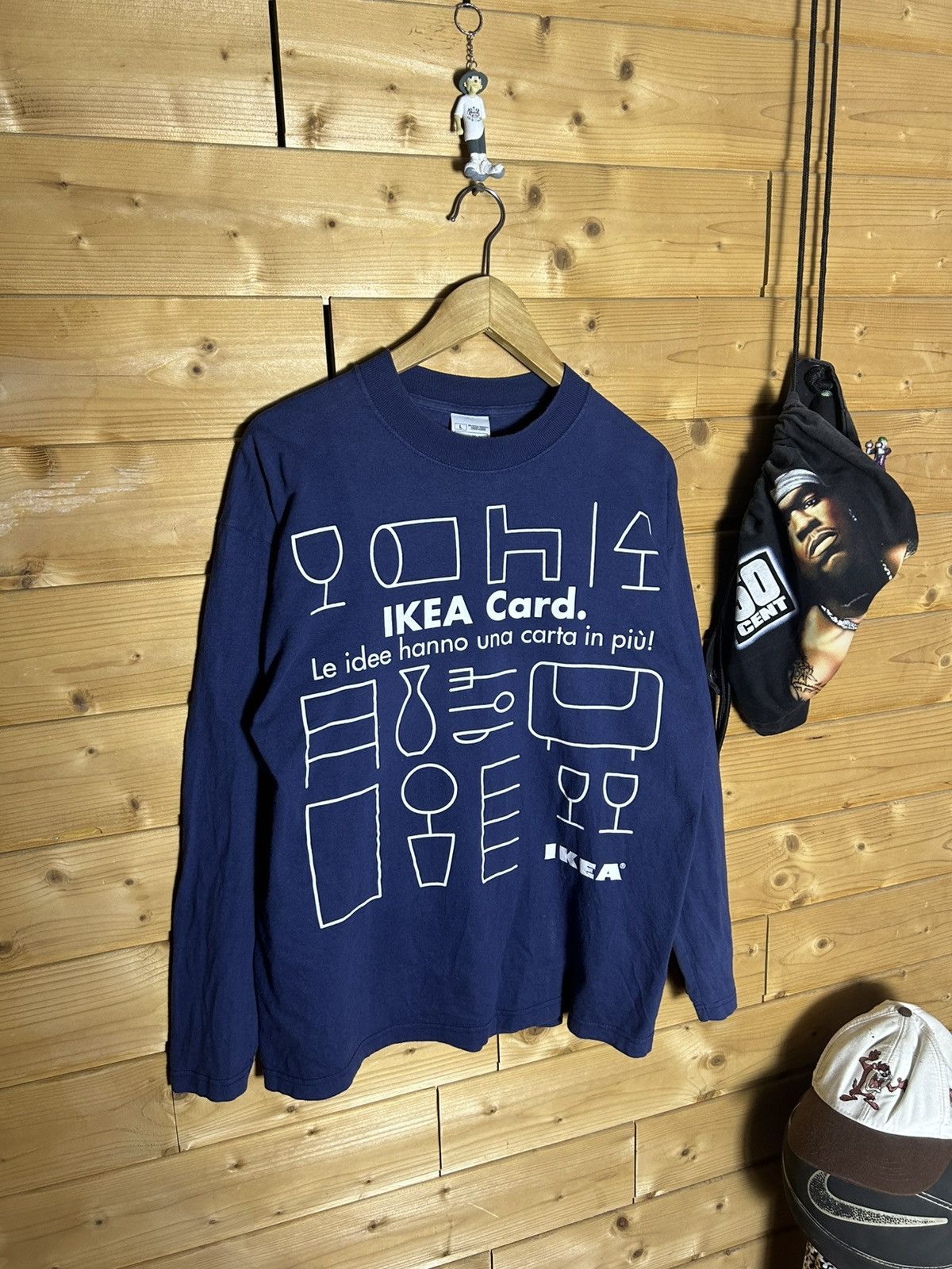Vintage Vintage 90s IKEA graphics long sleeve shirt Size US L / EU 52-54 / 3 - 1 Thumbnail