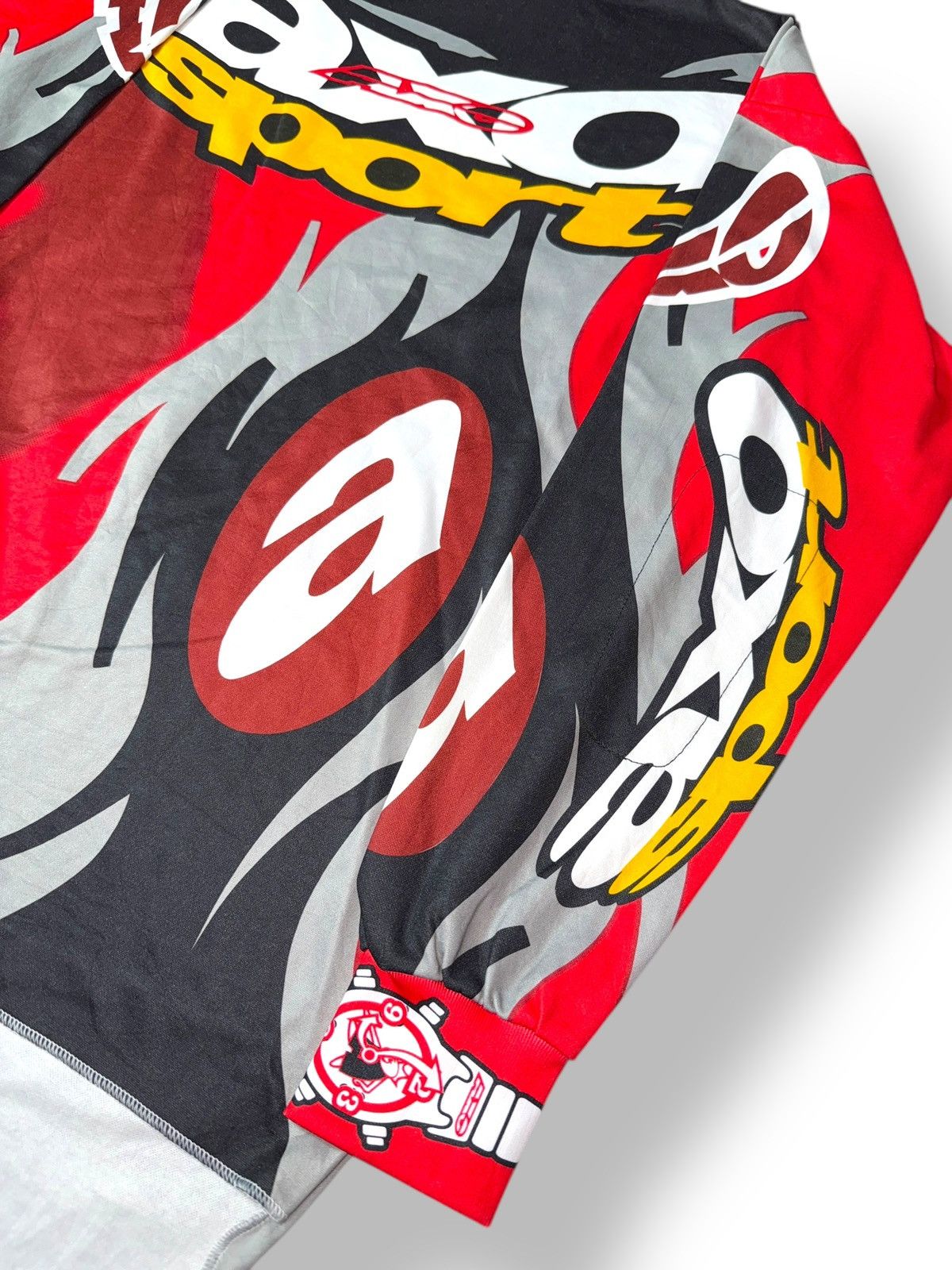 Vintage *RARE* VINTAGE 90s AXO SPORT RACING MOTOCROSS JERSEY Size US M / EU 48-50 / 2 - 3 Thumbnail