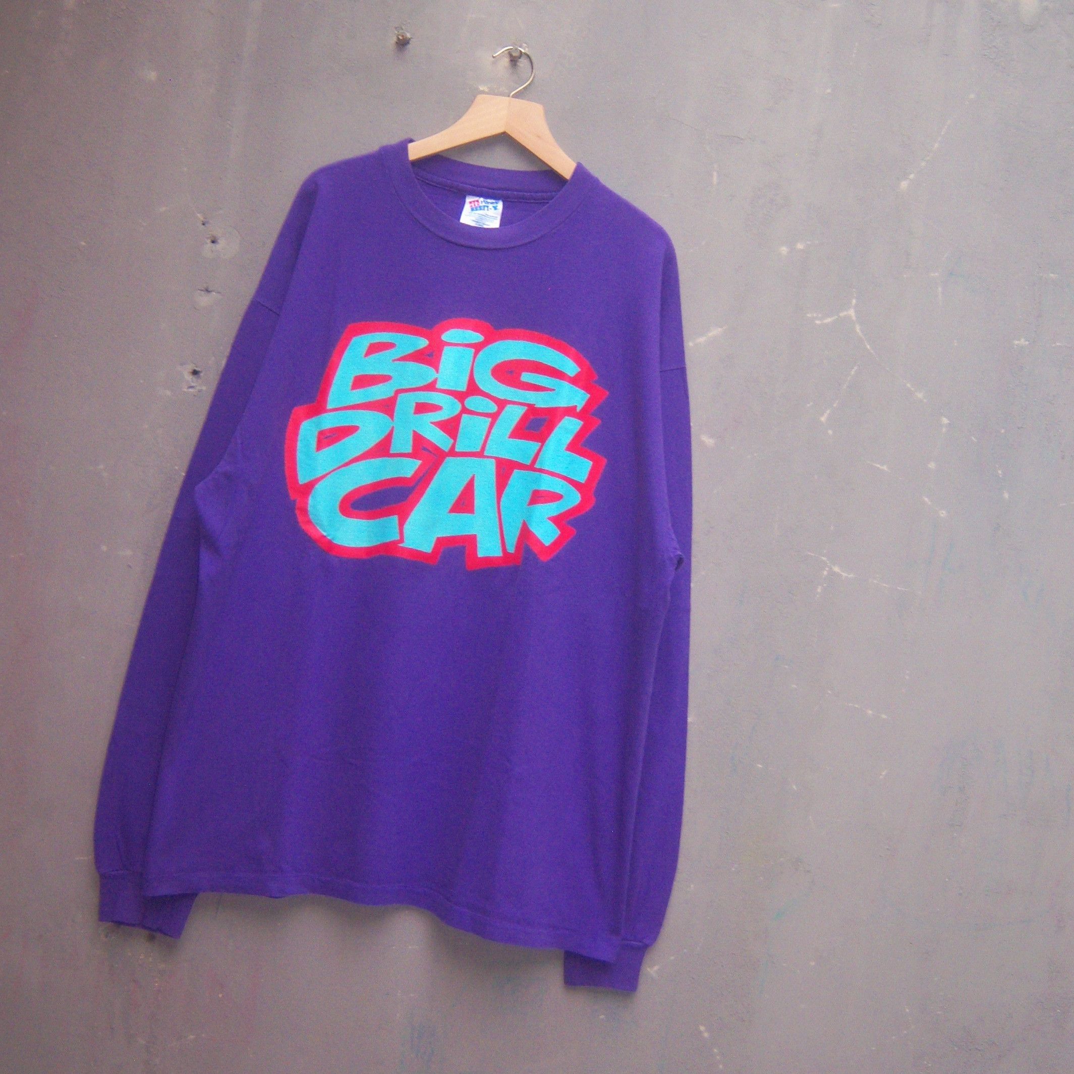 Band Tees × Vintage 1991 Big Drill Car - Batch Purple T shirt Size US XL / EU 56 / 4 - 2 Thumbnail