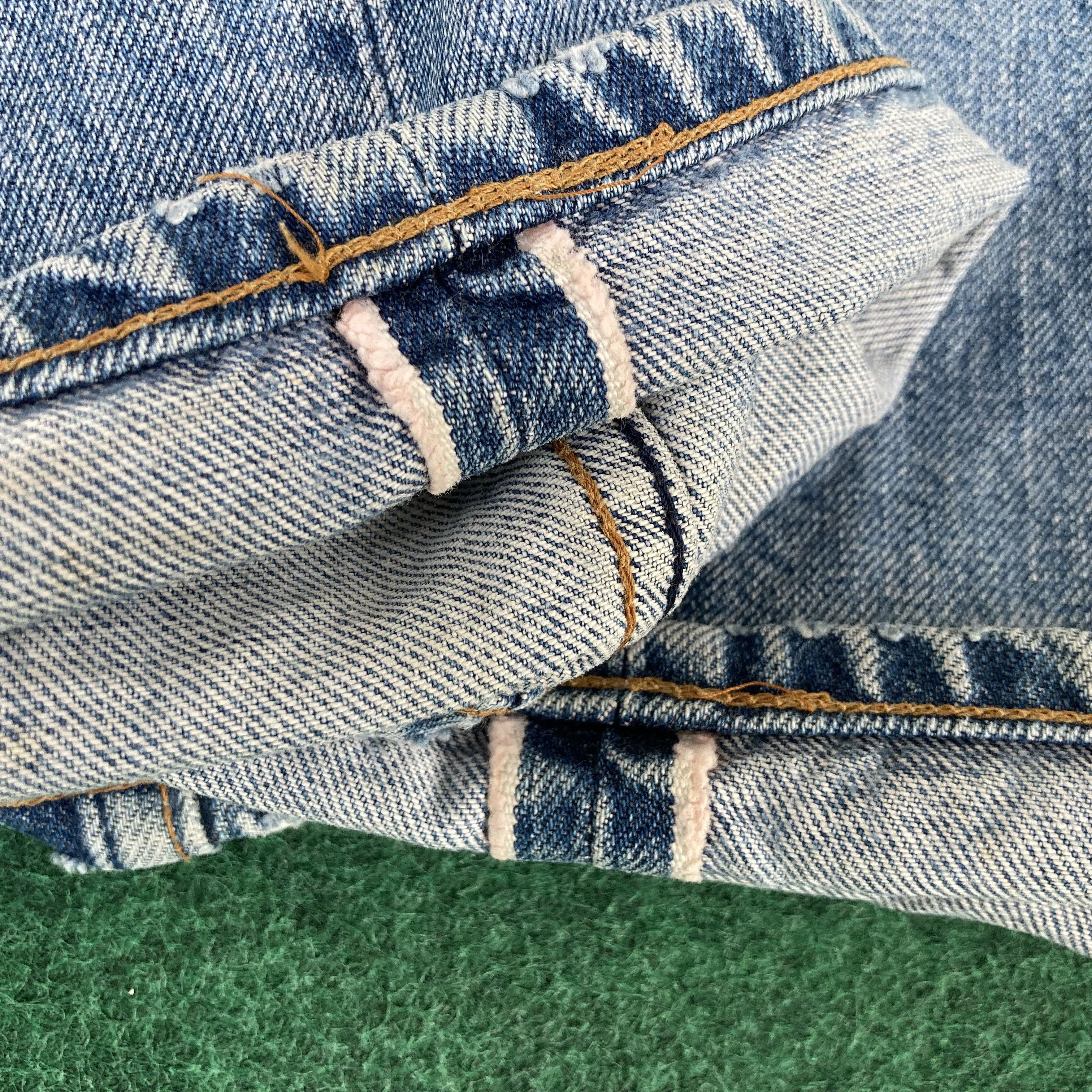 Levi's 28x35.5 Vintage Levis 503 Redline Selvedge Denim Blue Jeans Size US 28 / EU 44 - 10 Thumbnail