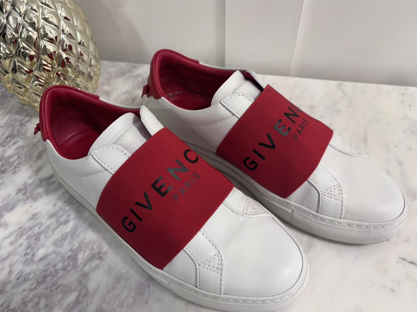 Givenchy GIVENCHY Urban Street logo leather sneakers Size US 7.5 / IT 37.5 - 4 Thumbnail