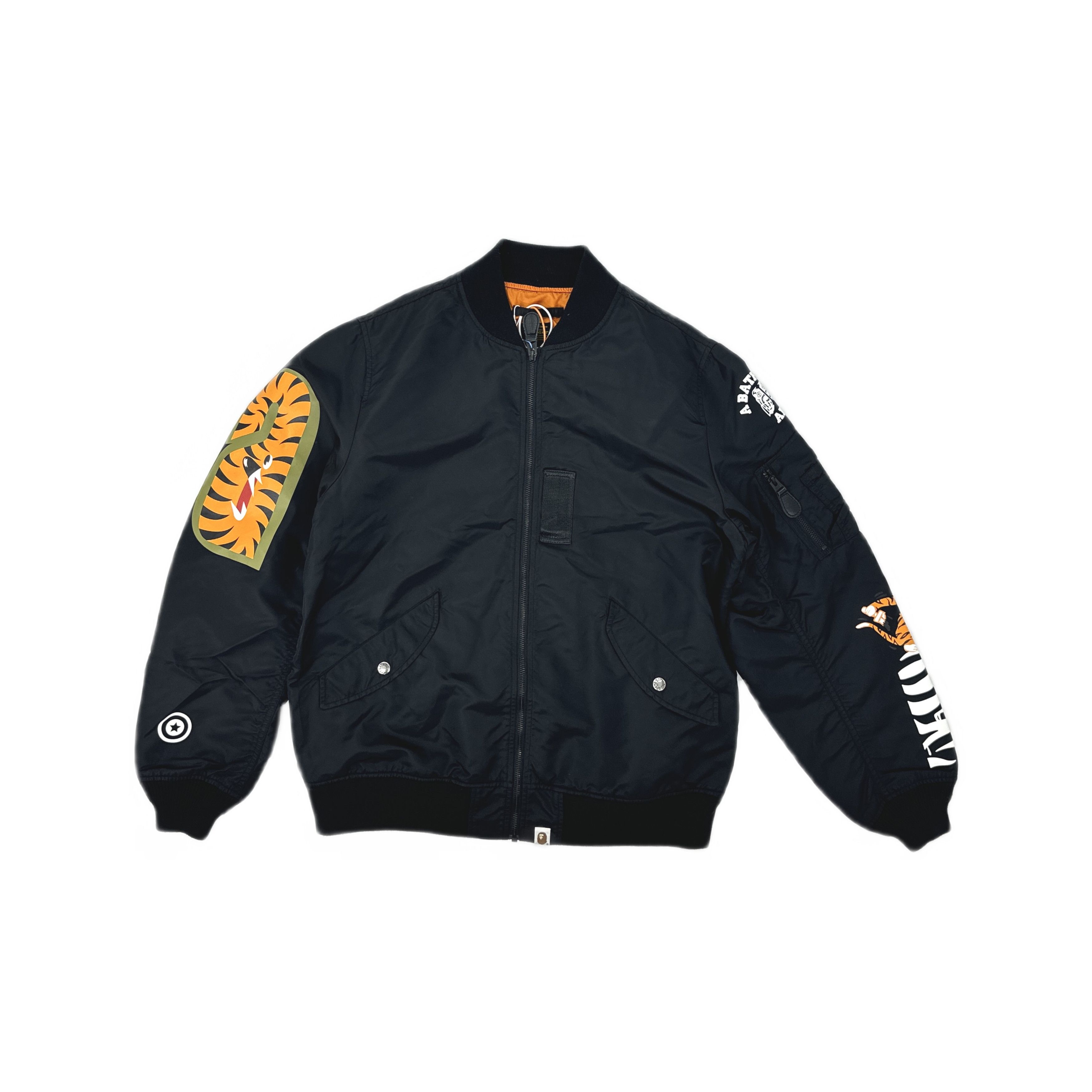 Bape A Bathing Ape Tiger Shark Bomber Jacket Size L Size US L / EU 52-54 / 3 - 1 Thumbnail