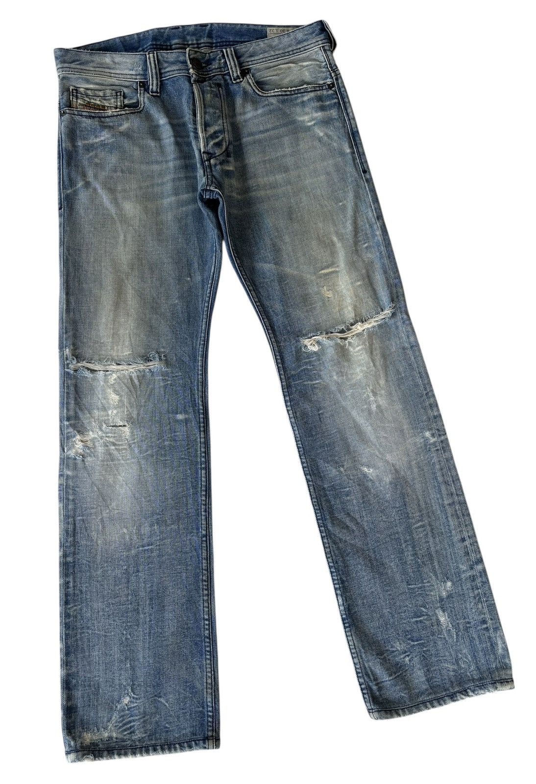 Diesel Vintage Diesel Safado Thrashed Distressed Denim Jeans Size US 33 - 3 Thumbnail
