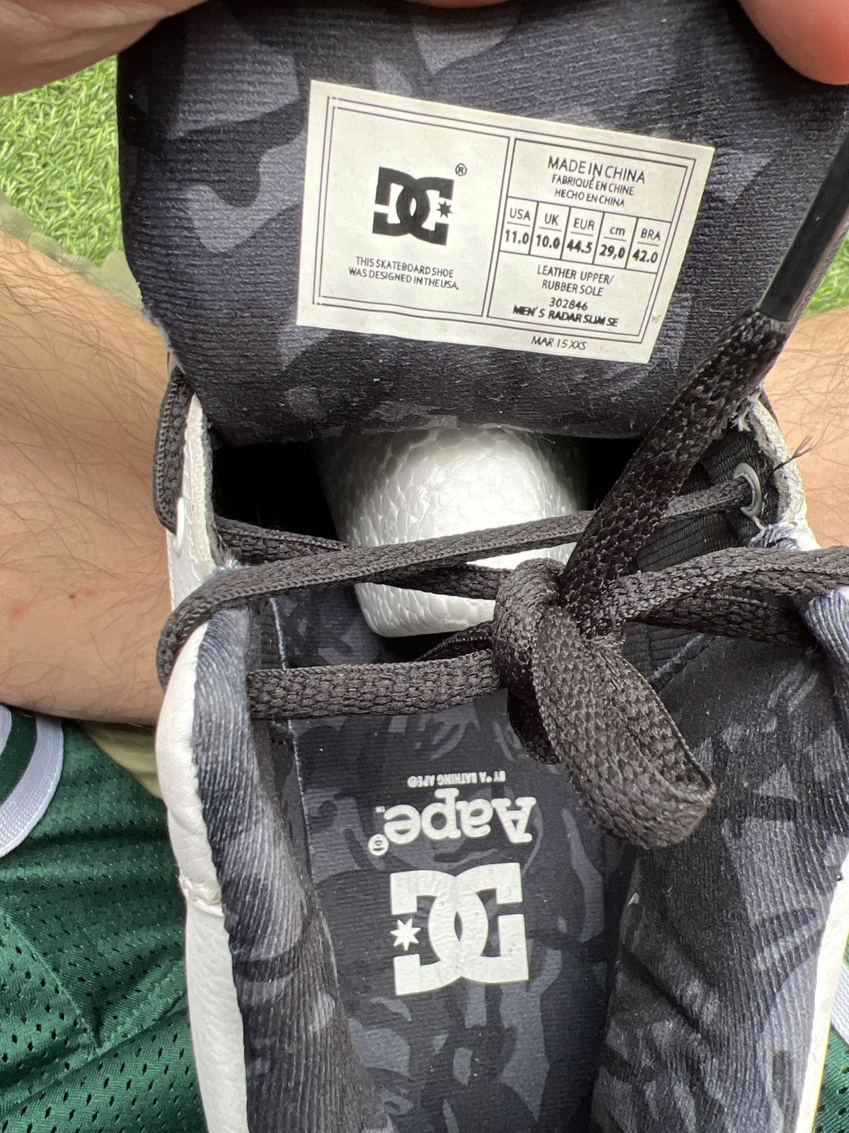 DC AAPE x DC low top Sneakers White Size US 11 / EU 44 - 7 Thumbnail