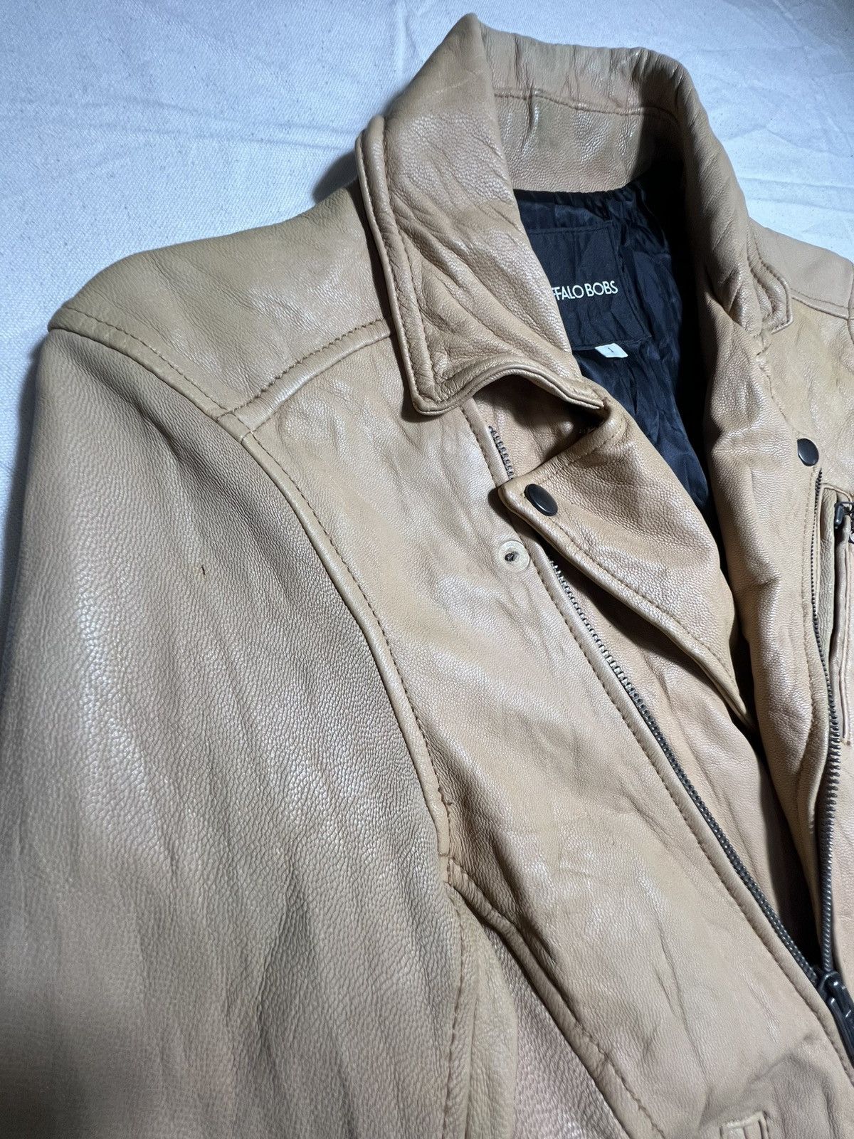 BUFFALO BOBS Buffalo Bobs biker-style leather jacket Size US S / EU 44-46 / 1 - 5 Thumbnail