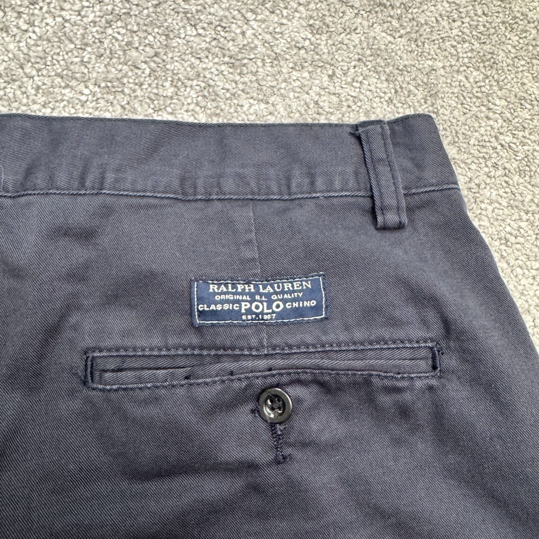 Polo Ralph Lauren Polo Ralph Lauren Prospect Chino Shorts Mens 33 Navy Blue Flat Front Cotton Slant Pocket Capable Instance Size US XS / EU 42 / 0 - 4 Thumbnail