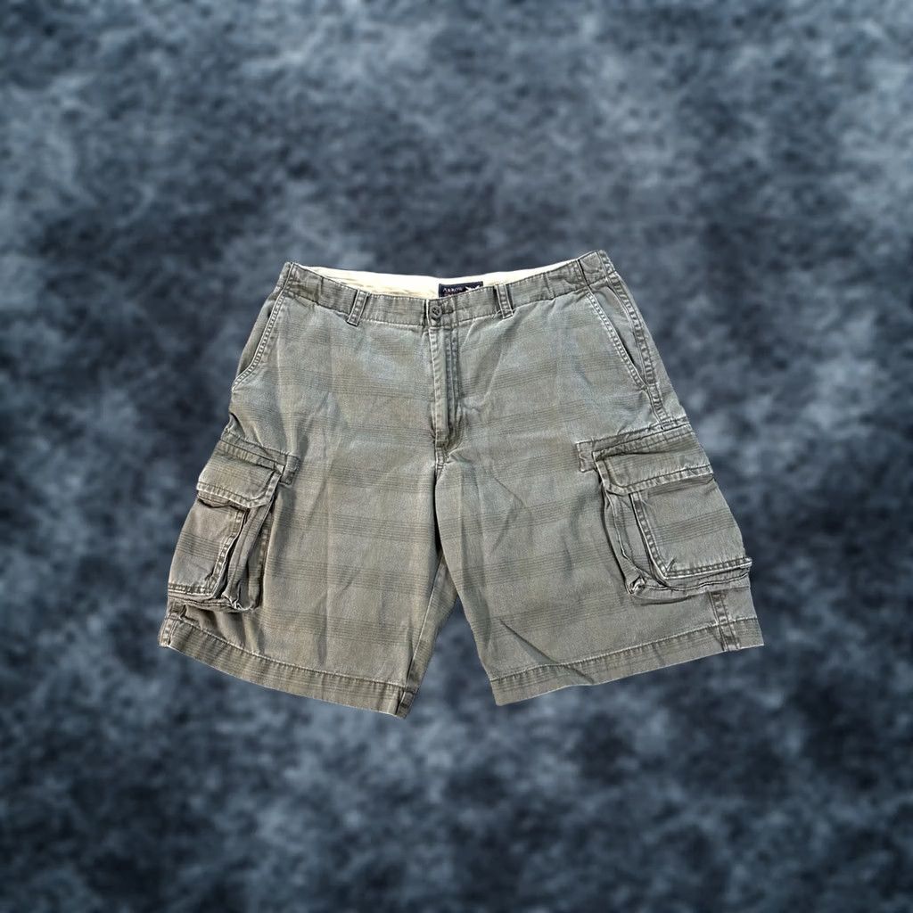 Arrow VINTAGE Arrow Cargo Shorts Mens 36 Green Plaid Utility Grunge Size US 36 / EU 52 - 1 Thumbnail