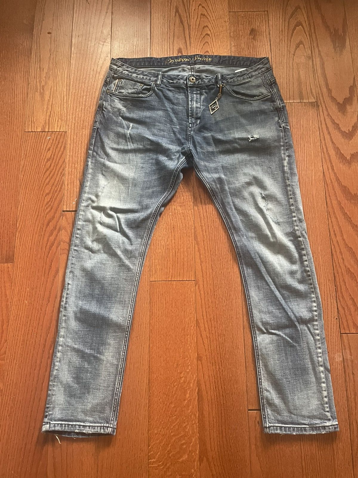 Vintage Privileged Society Denim Jeans Size US 38 / EU 54 - 1 Thumbnail