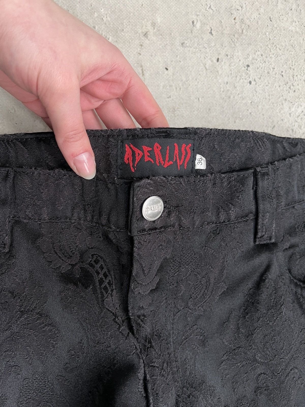 Other Gothic style y2k black regular overprint jeans pants hype Size US 33 - 4 Thumbnail