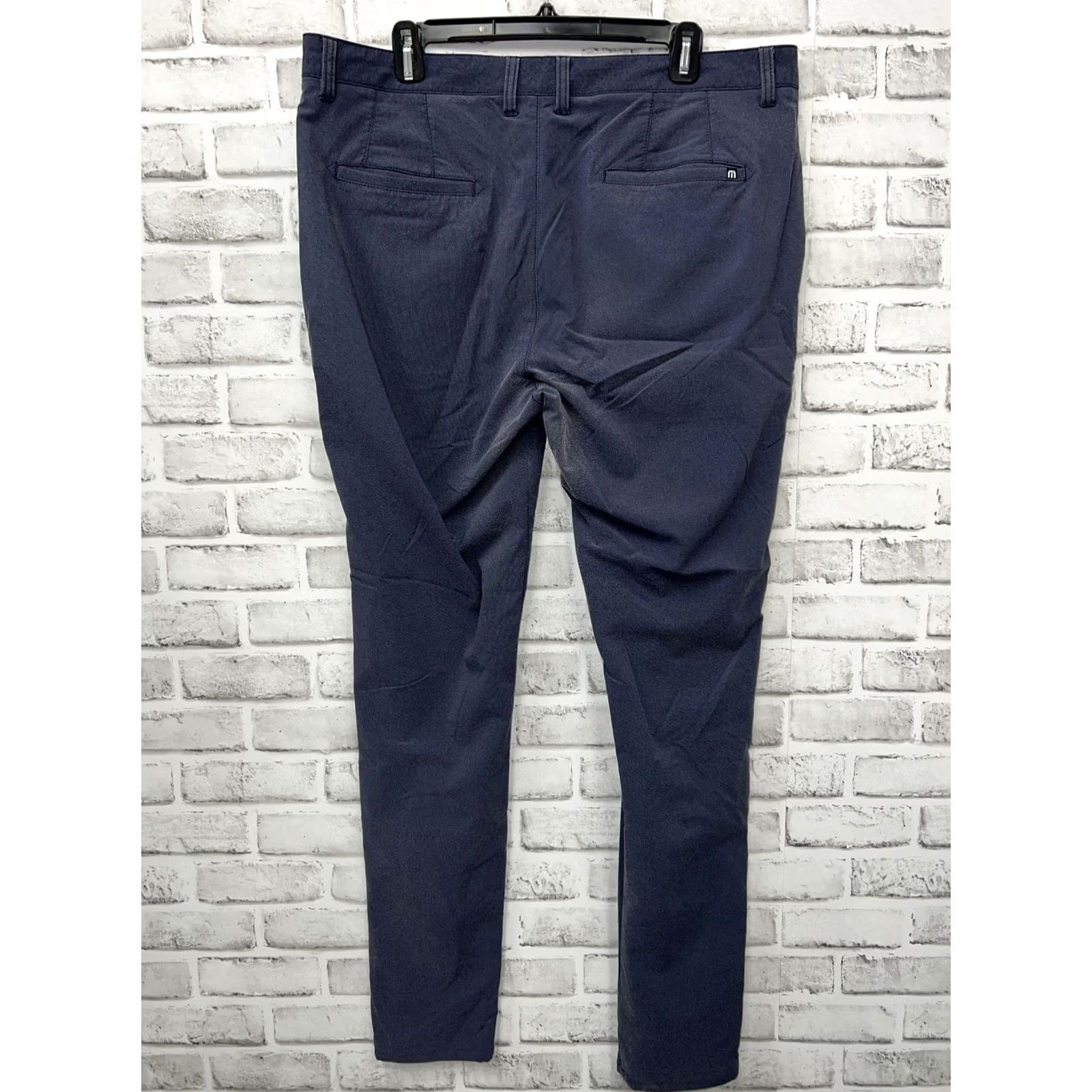 TravisMathew Travis Mathew Pants Mens 36x33 Chino Gray Blue Golf Regular Pants Size US 36 / EU 52 - 3 Thumbnail