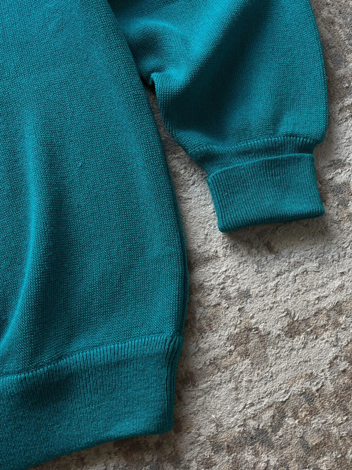 Lacoste Lacoste Vintage 90s Deadstock V Neck Aqua Blue Sweater Size US L / EU 52-54 / 3 - 9 Thumbnail