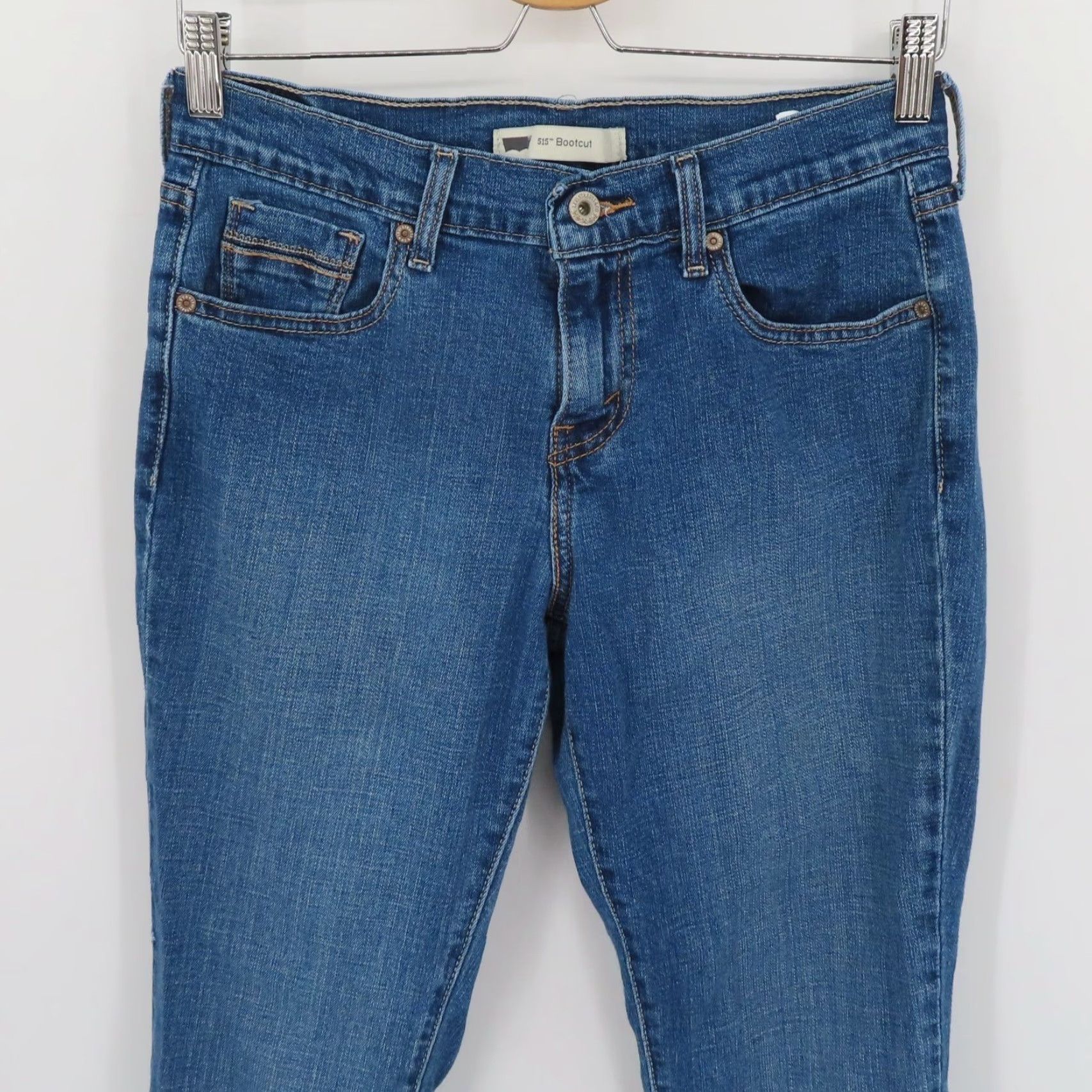 Levi's Levi's Jeans Women 4 Regular 515 Bootcut Blue Denim 5-Pocket Pockets Cotton Blend W27 L32 Pant Size 27" / US 4 / IT 40 - 2 Thumbnail