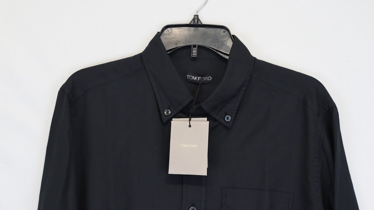 Tom Ford o1rshd1 Button Up Shirt in Black Size US L / EU 52-54 / 3 - 3 Thumbnail