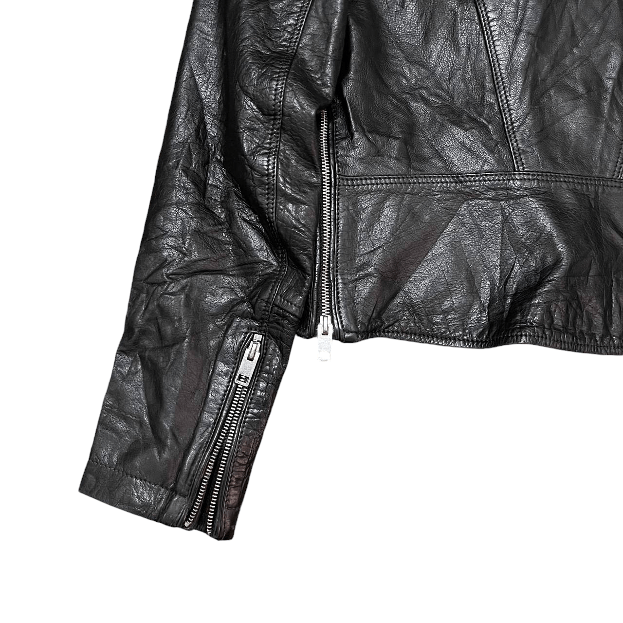 Diesel Vintage Diesel Superior Motorcycle Buffalo Leather Jacket Size US S / EU 44-46 / 1 - 13 Thumbnail