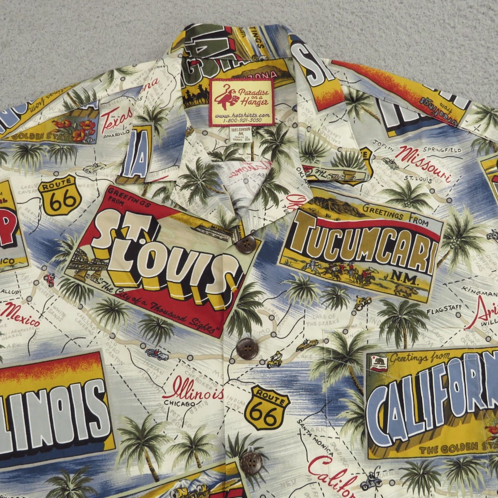 Vintage VINTAGE Paradise on a Hanger Mens Shirt Size US M / EU 48-50 / 2 - 2 Thumbnail
