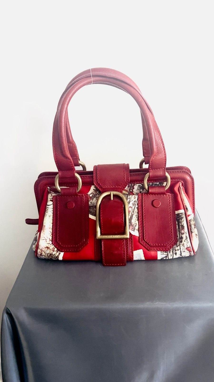 Celine CÉLINE Vintage Ella Frame Bag – Limited Edition Paris Size ONE SIZE - 13 Thumbnail