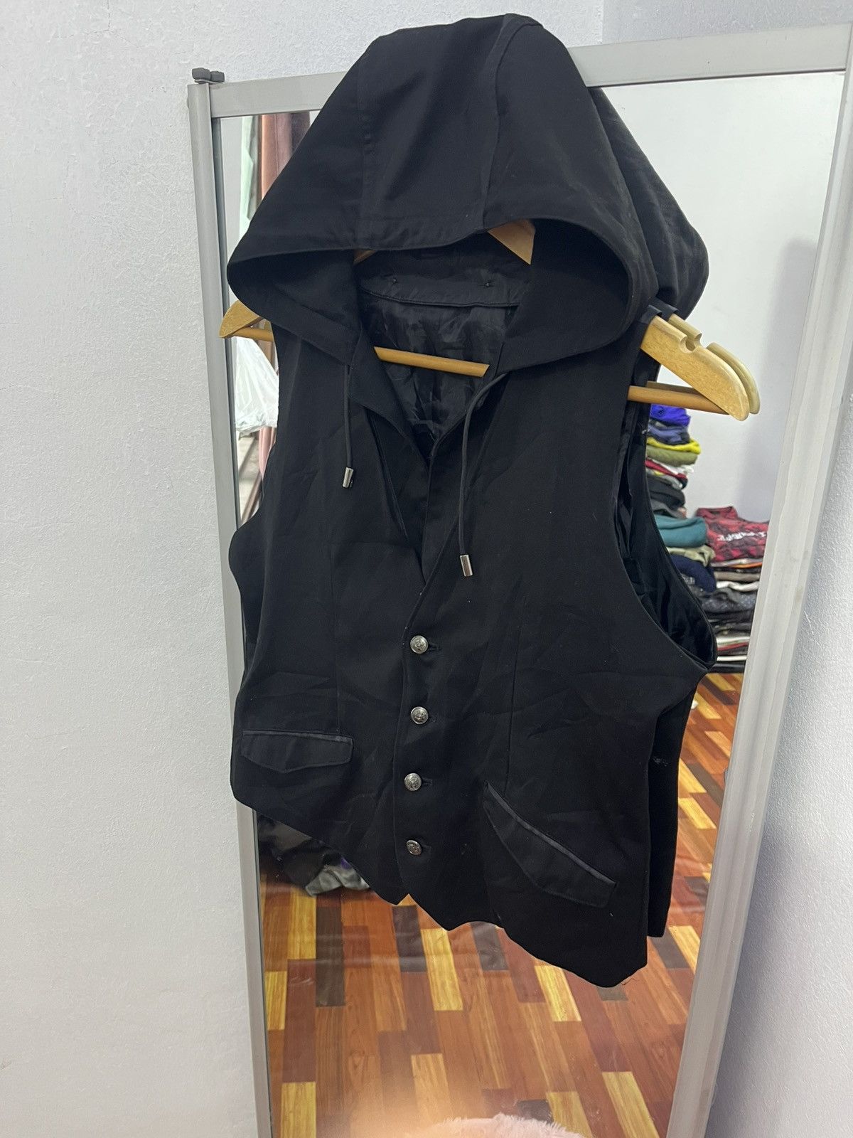 HIDEAWAYS Hideaways Nicole Hooded Vest Minimal Streetwear Size US S / EU 44-46 / 1 - 2 Thumbnail