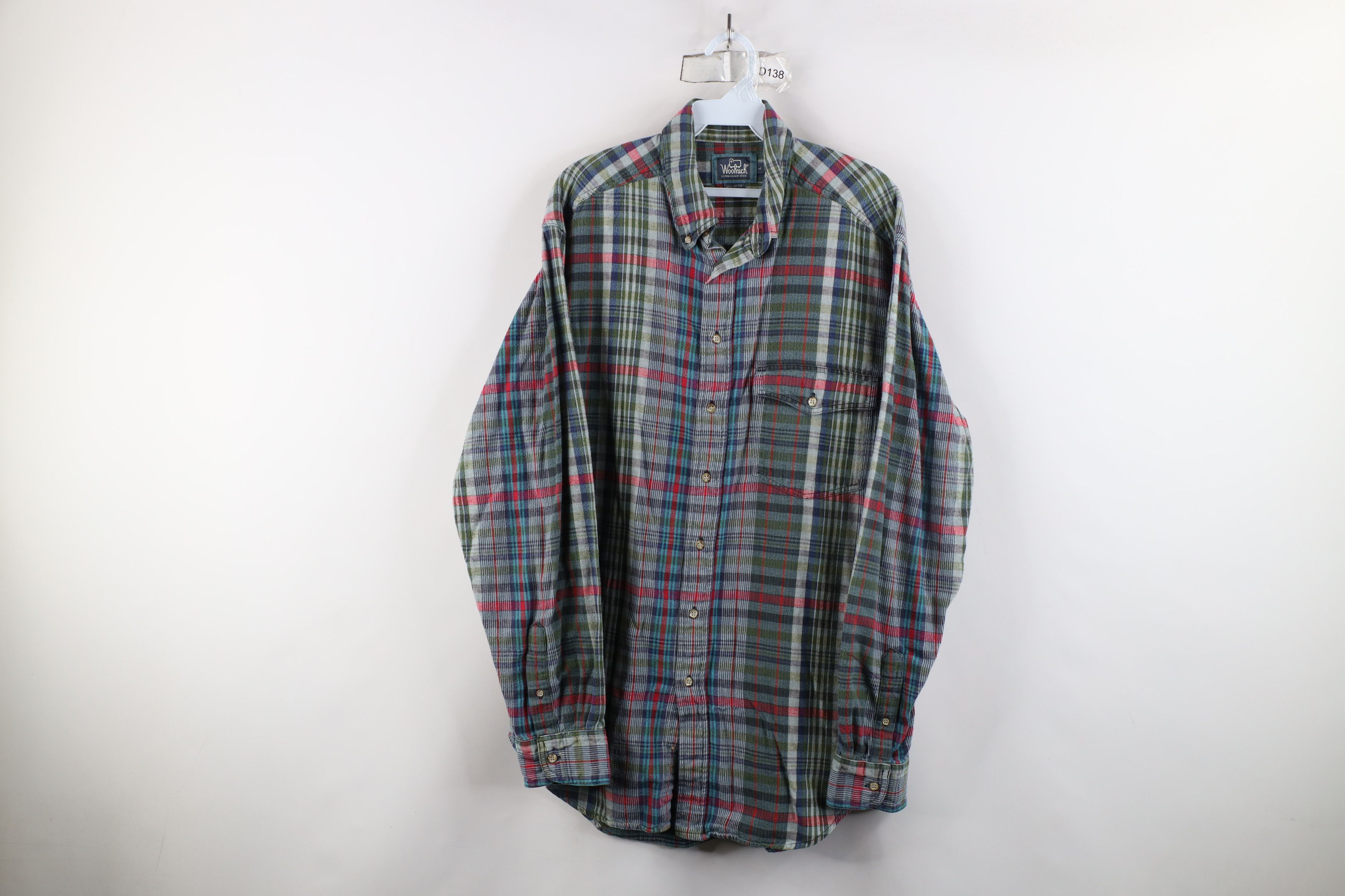 Vintage × Woolrich Woolen Mills Vintage 90s Woolrich Rainbow Plaid Flannel Button Down Shirt Size US L / EU 52-54 / 3 - 1 Thumbnail