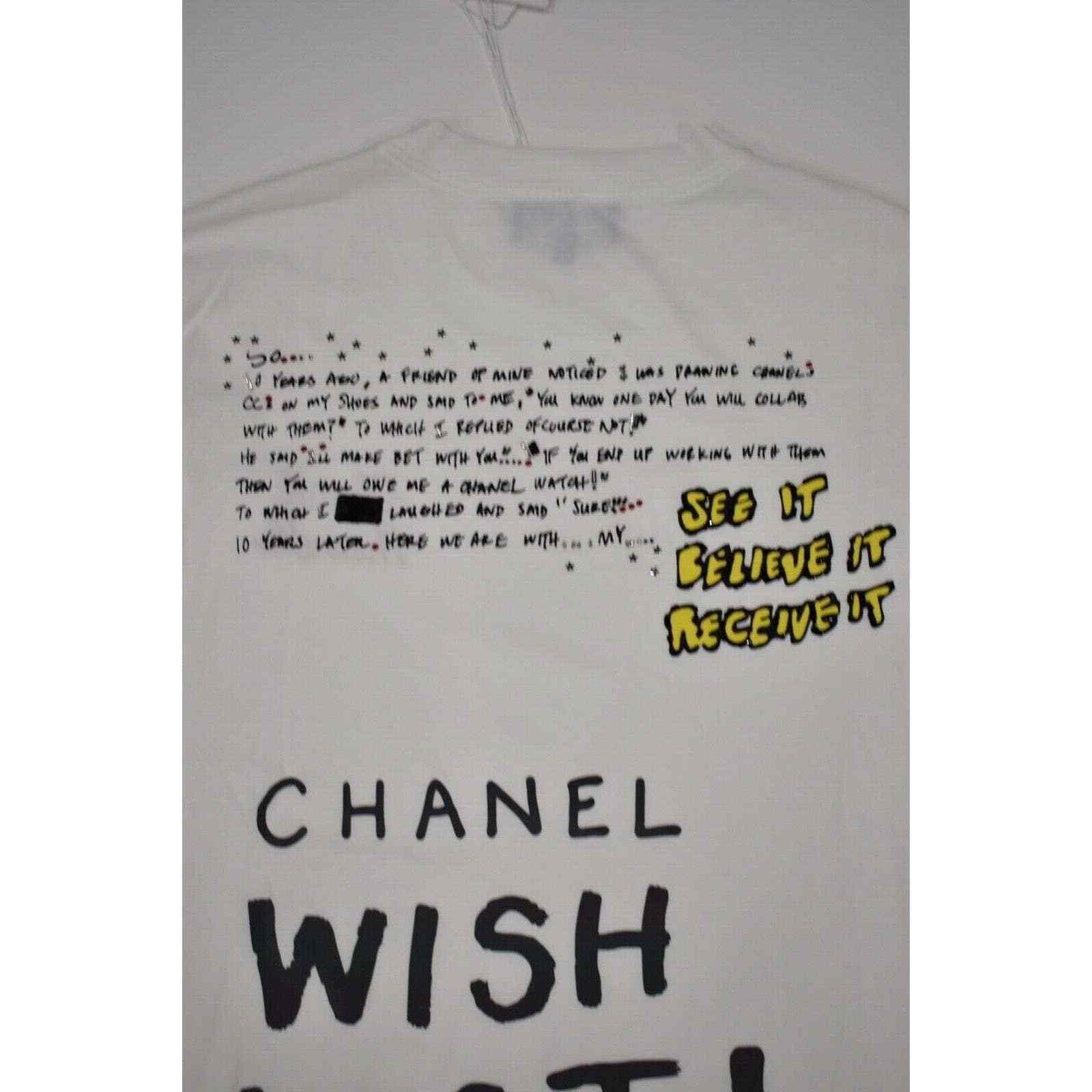 Chanel Chanel X Pharrell Collection Long Sleeve Graffiti Tee Shirt Size M / US 6-8 / IT 42-44 - 8 Thumbnail