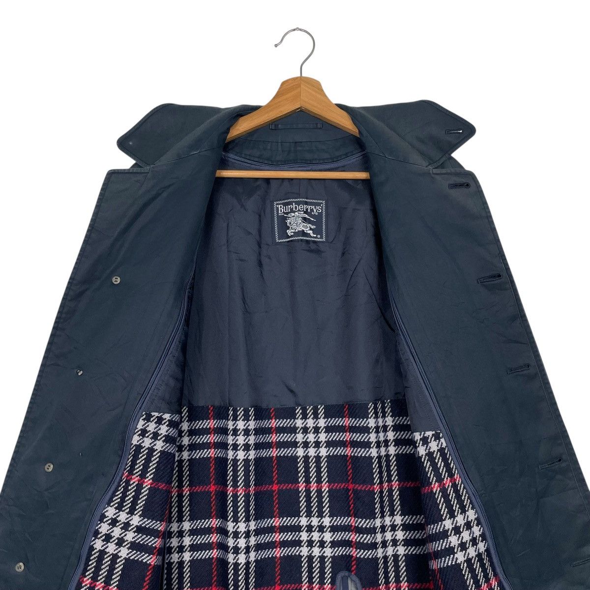 Burberry Vtg Burberrys Wool Trenchcoat Size US M / EU 48-50 / 2 - 13 Thumbnail